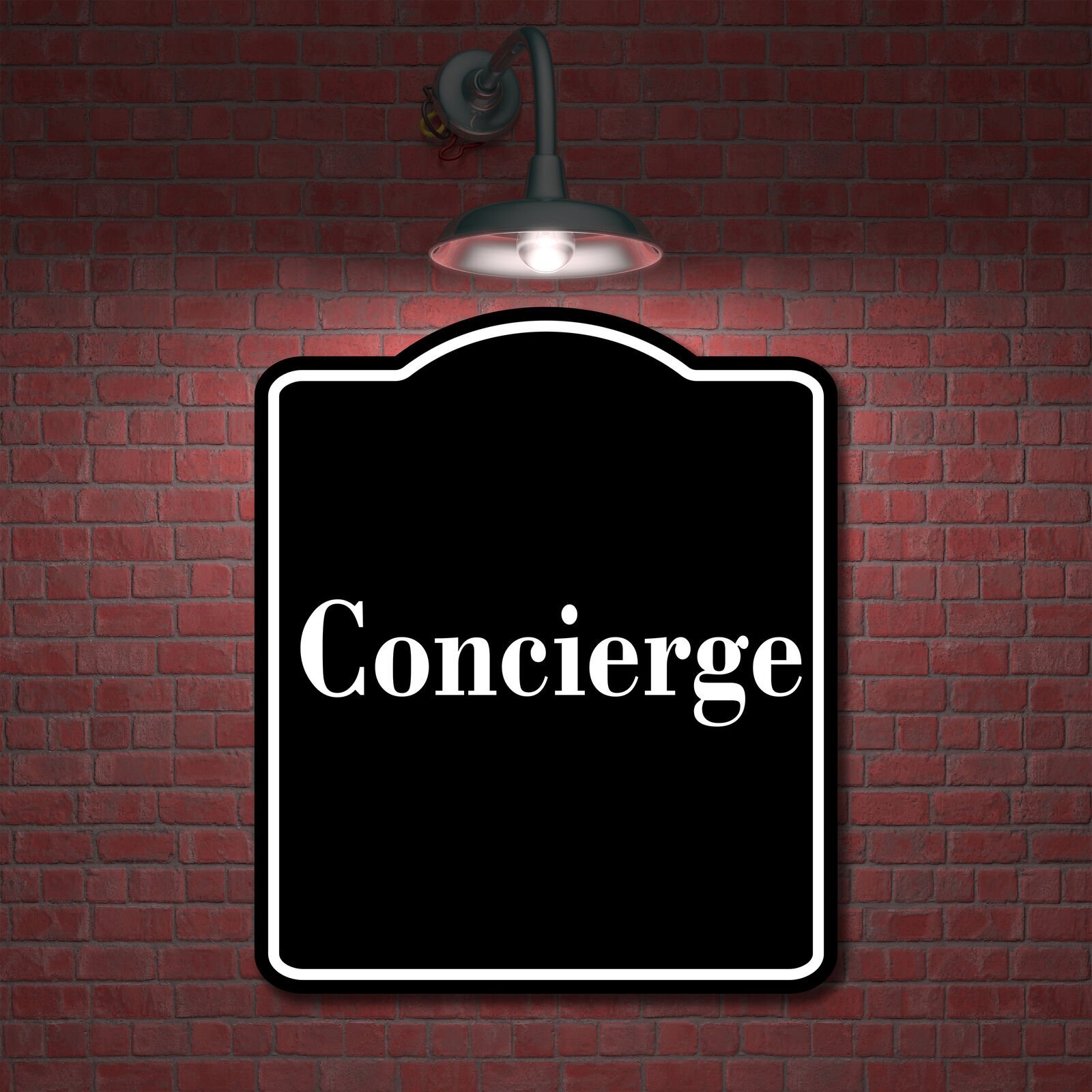 Concierge BLACK Aluminum Composite Sign