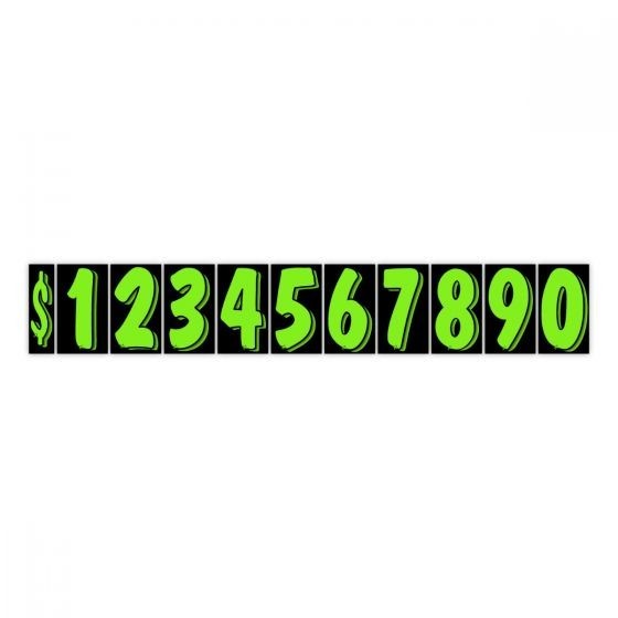 7 1/2 Inch Numbers Windshield Advertising Pricing Stickers Car Dealer You Pick