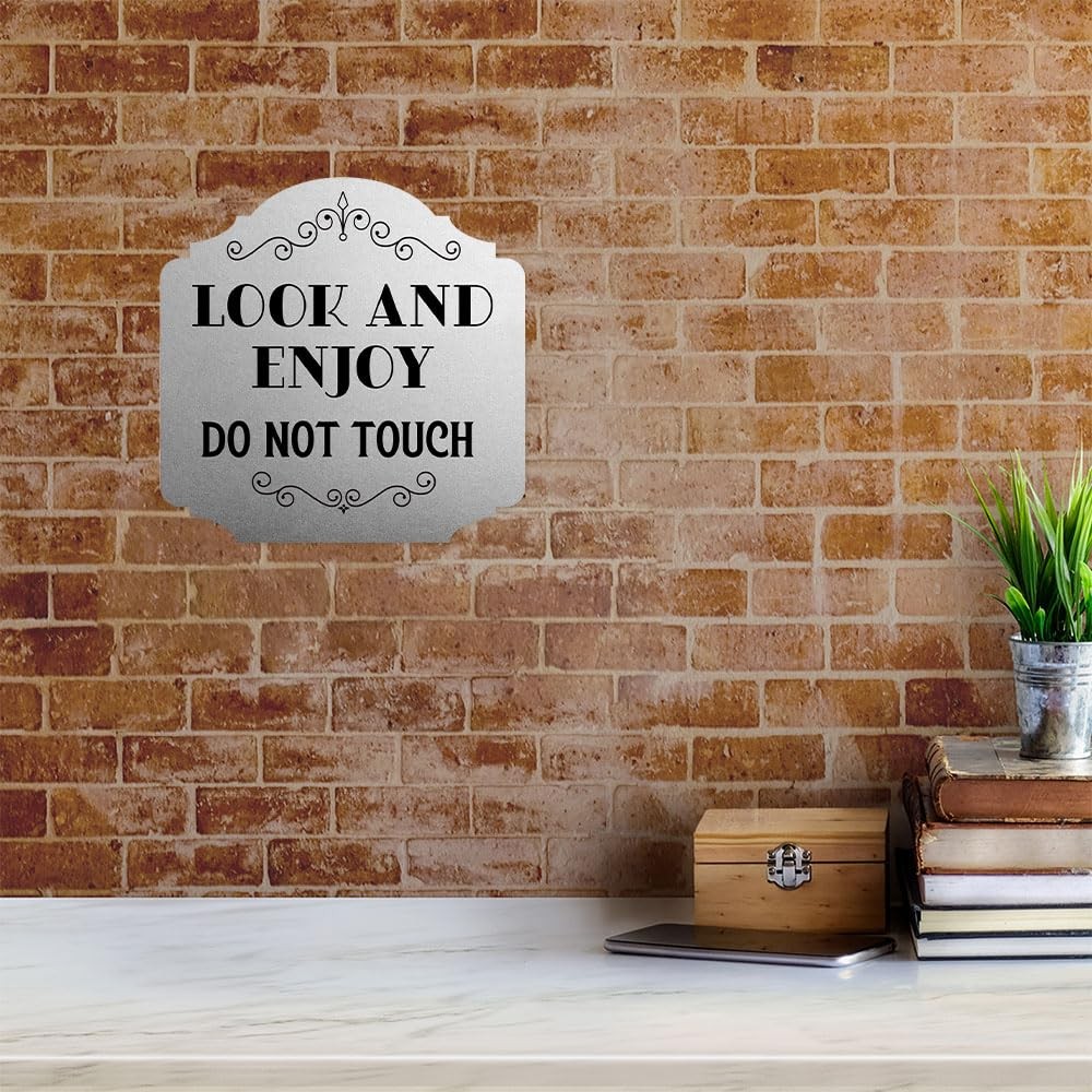 Look And Enjoy Do Not Touch Wall Door Sign Home Office Decor Medium