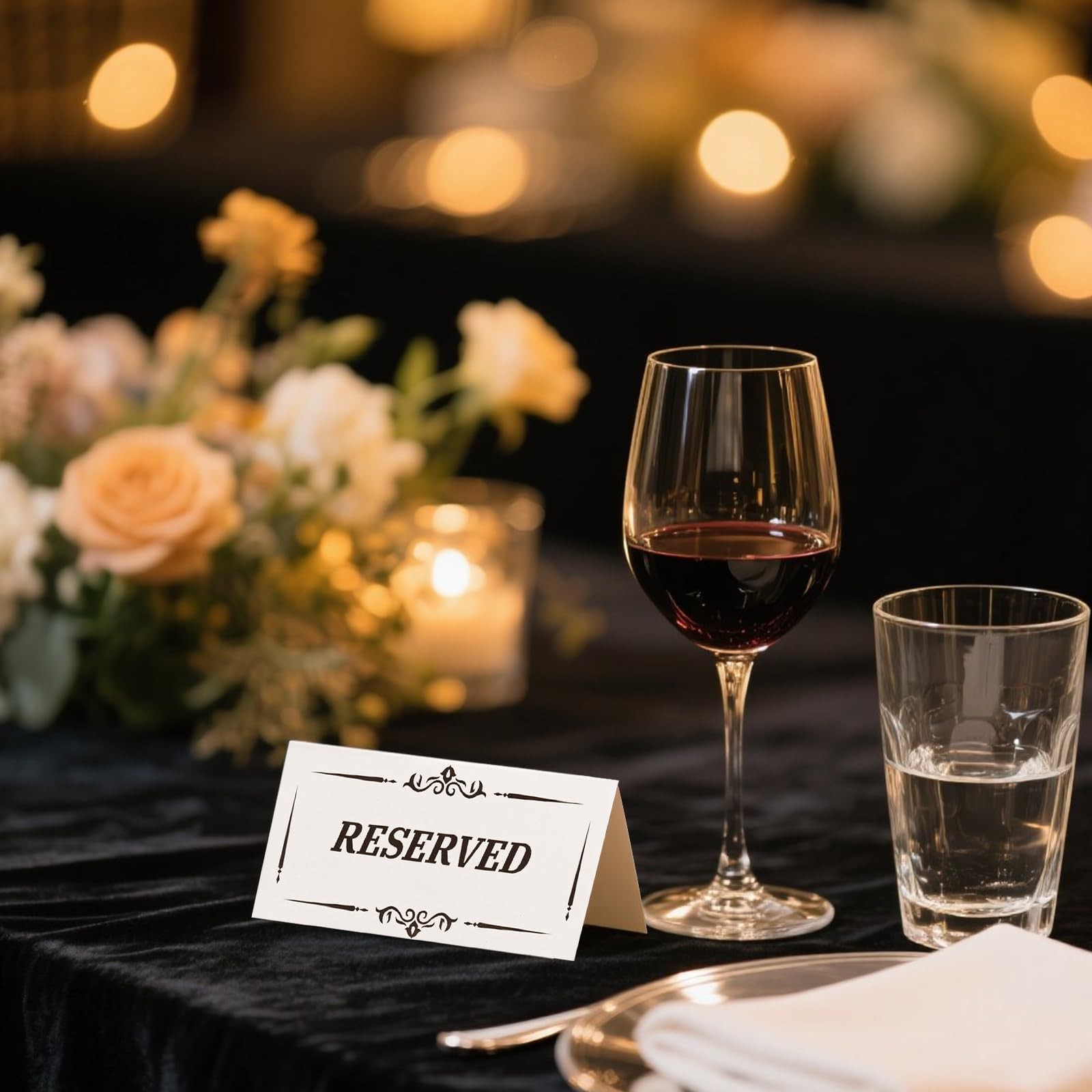 320 PCS Reserved Table Signs Wedding Cardstock Seat Tent Office Meeting Decor