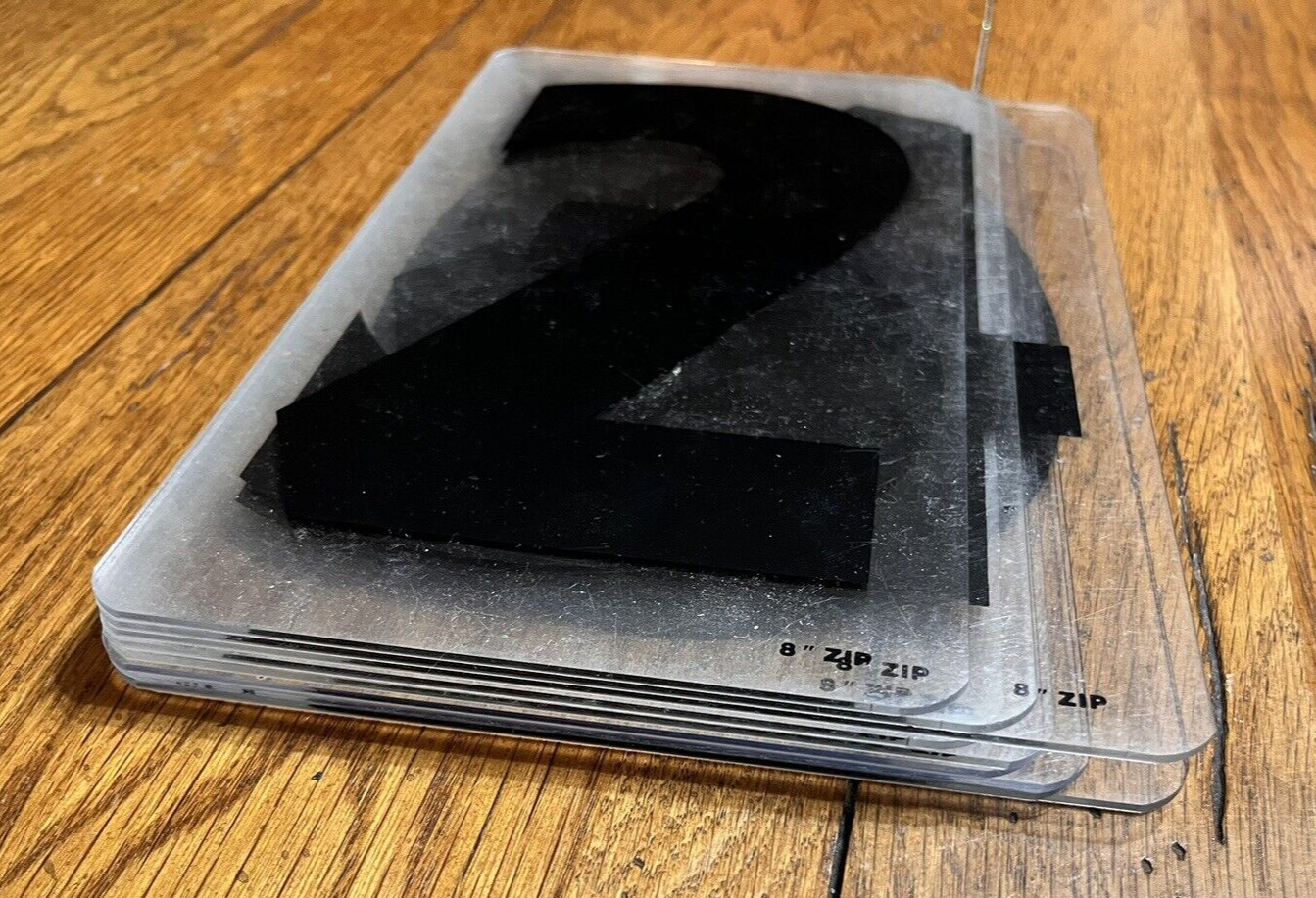 SET OF 9- 8 INCH ZIP NUMBER CHANGEABLE OUTDOOR SIGNAGE NUMBERS 2,3,4,5,6,7,8,9,0