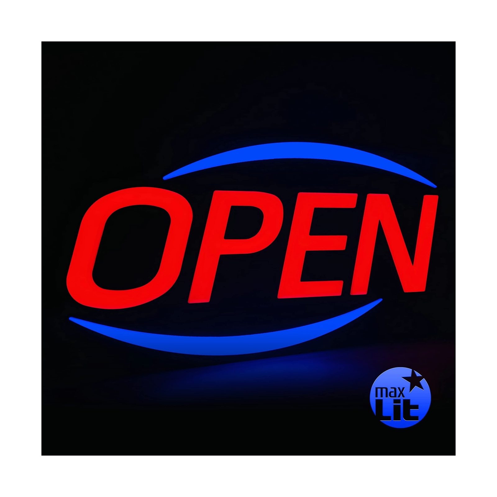 32 » X 17 » New Jumbo ULTRA BRIGHT LED Open Sign — Remote Controlled ̵