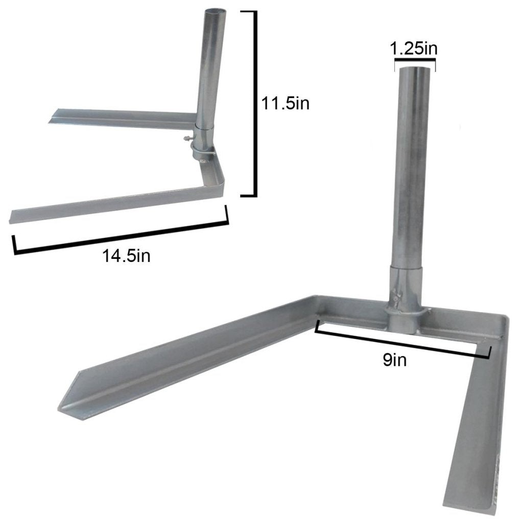DETACHABLE TIRE BASE MOUNT FOR SUPER FLAG POLE HOLDER STEEL