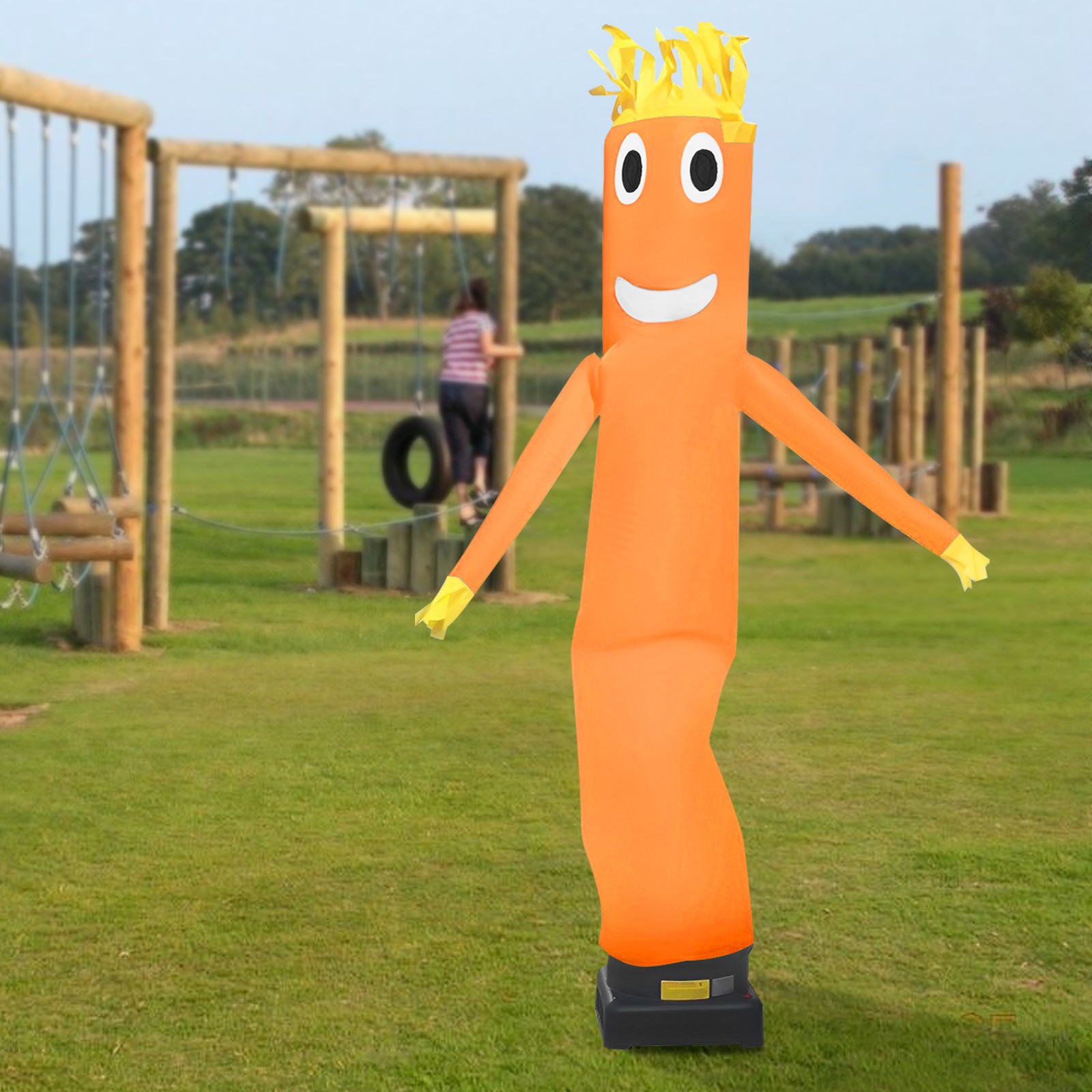 10ft Inflatable Dancing Figure For Various Promotional Activities Orange