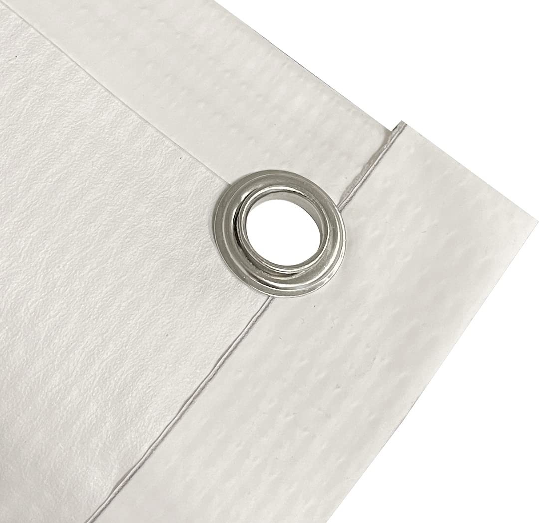 4Less Co 4 X 8 Ft Blank Vinyl Banner White Grommets