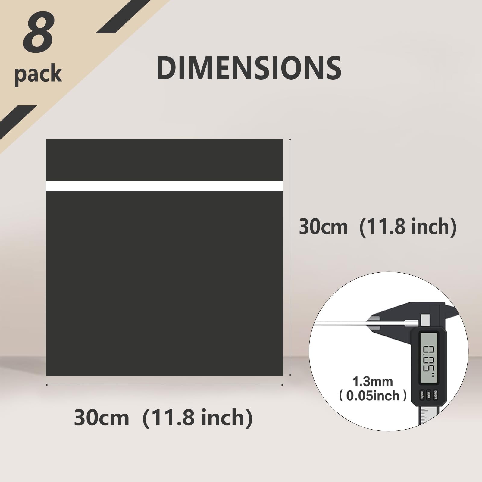 8 Pack Laser Engraving Double Color ABS Plastic Sheet 11.8 » x 11.8 » 1.3mm T…