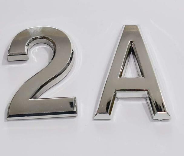1 PCS – Apartment Number Sign/Mailbox Number Sign,. Letter 2A ….ref0420