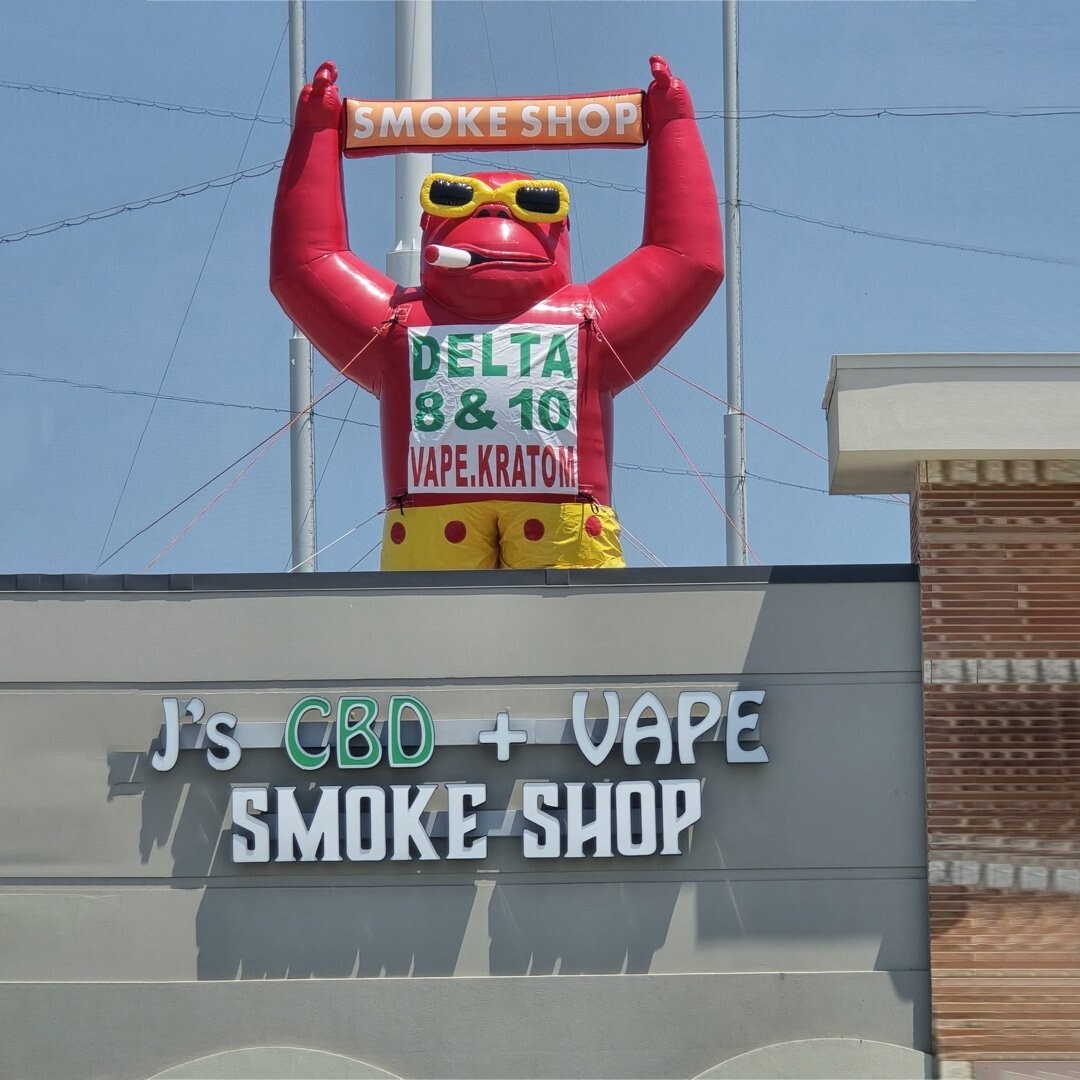22 Ft Smoke Shop Delta 8 & 9 Giant Roof Top Marketing Balloon