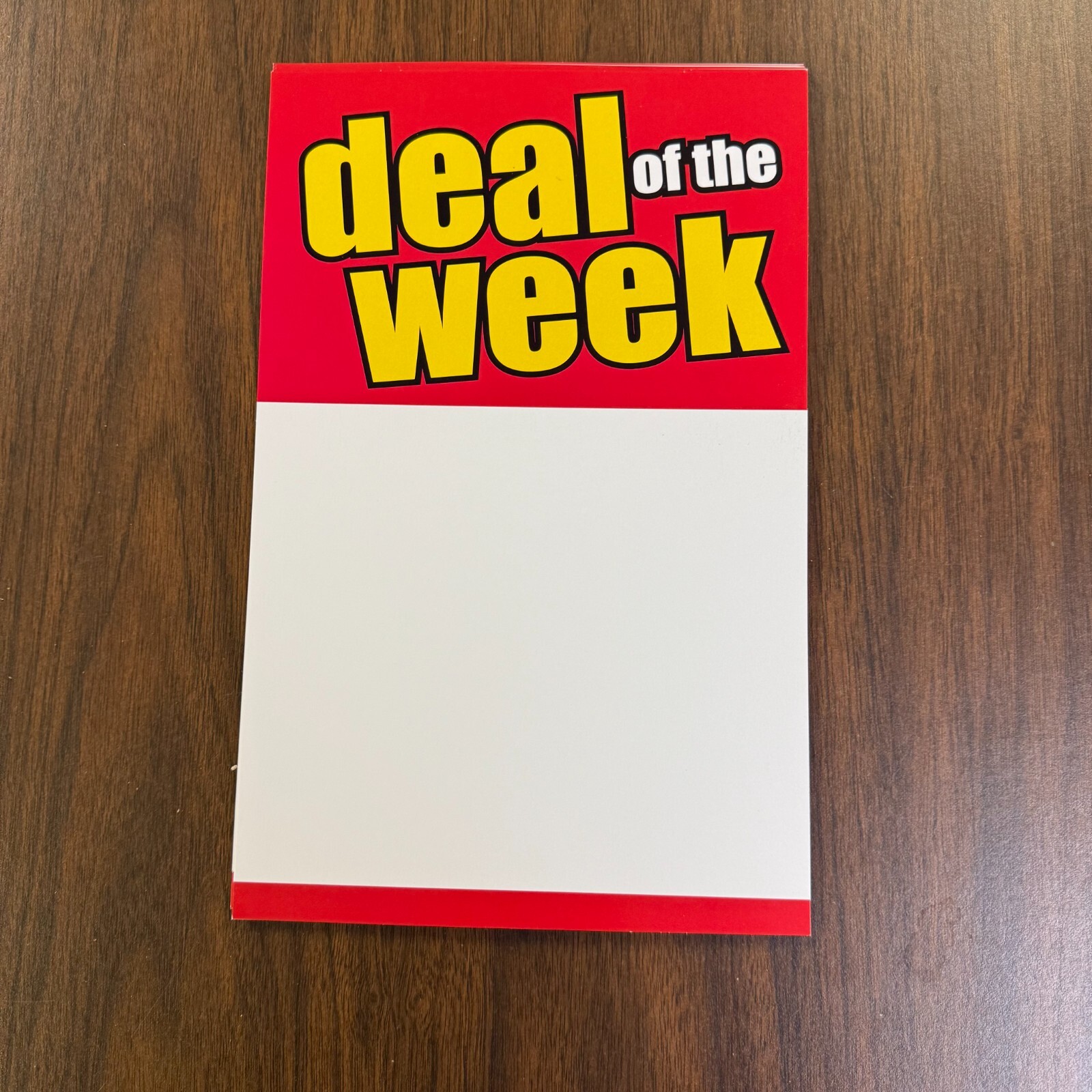 Deal of the Week Price Signs for Retail Displays-11&Prime;h x 7&Prime;W- 9 pieces
