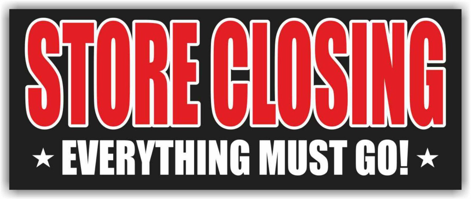 STORE CLOSING EVERYTHING MUST GO Advertising Banner Vinyl Mesh Sign Sale shop
