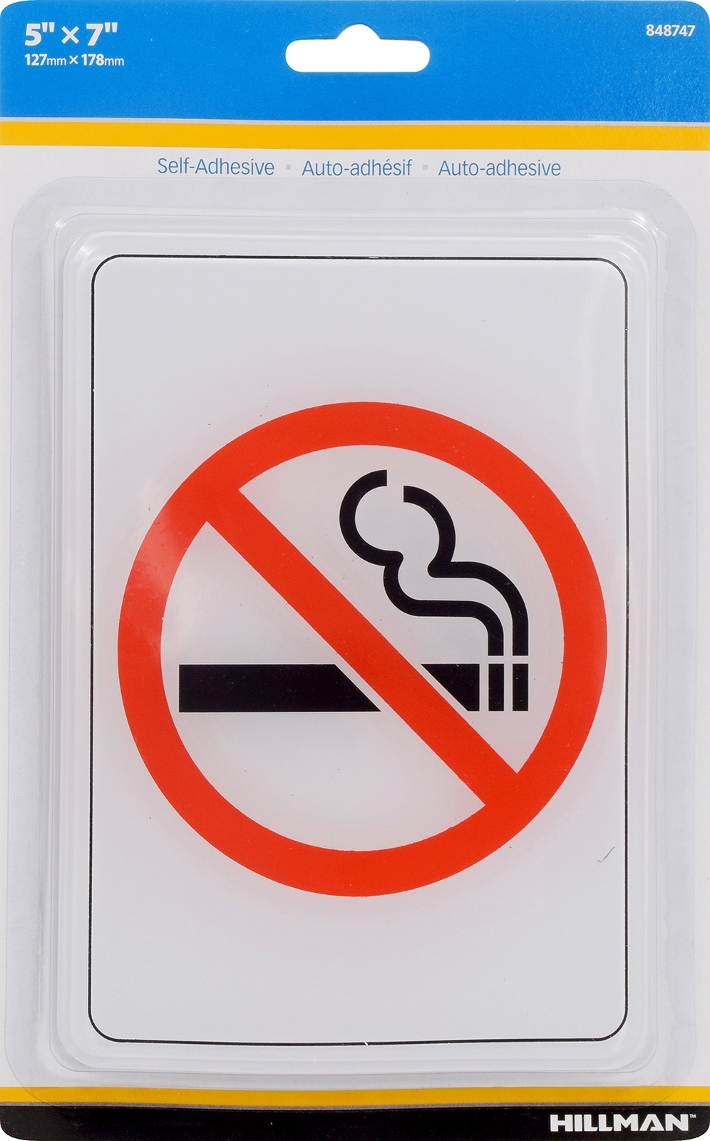 Hillman 7-in x 5-in Acrylic Prohibited Sign
