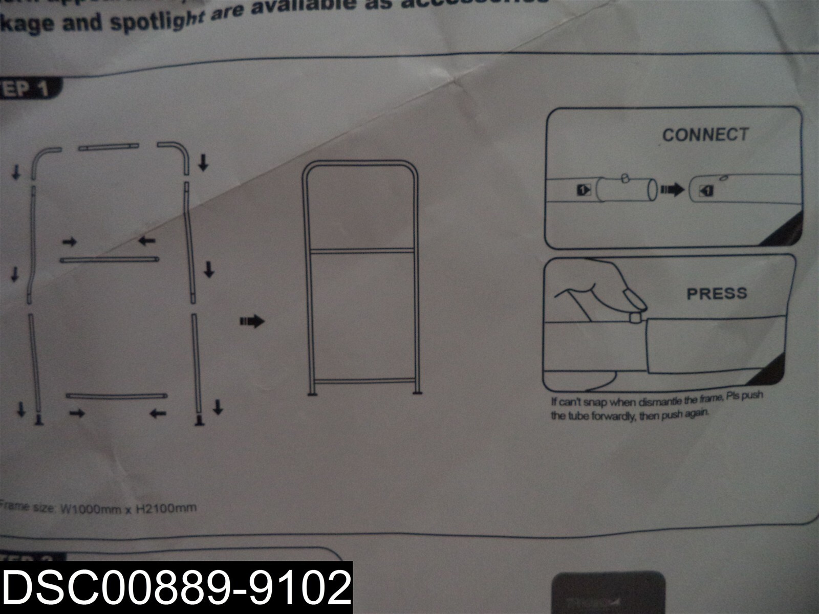 16-65 EZ Extend Banner Stand Only With Case 3&prime; x 6-1/2&prime;