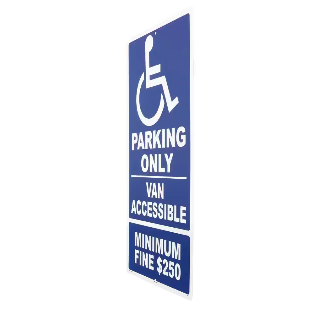 12 In. X 24 In. X 0.032 Aluminum Van Accessible Parking