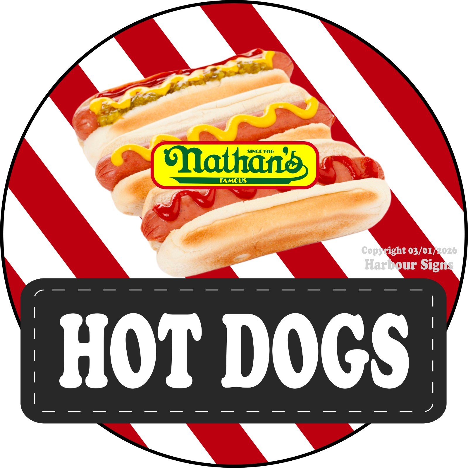 Hot Dogs DECAL snack Concession Food Truck Sticker sc (choose size)