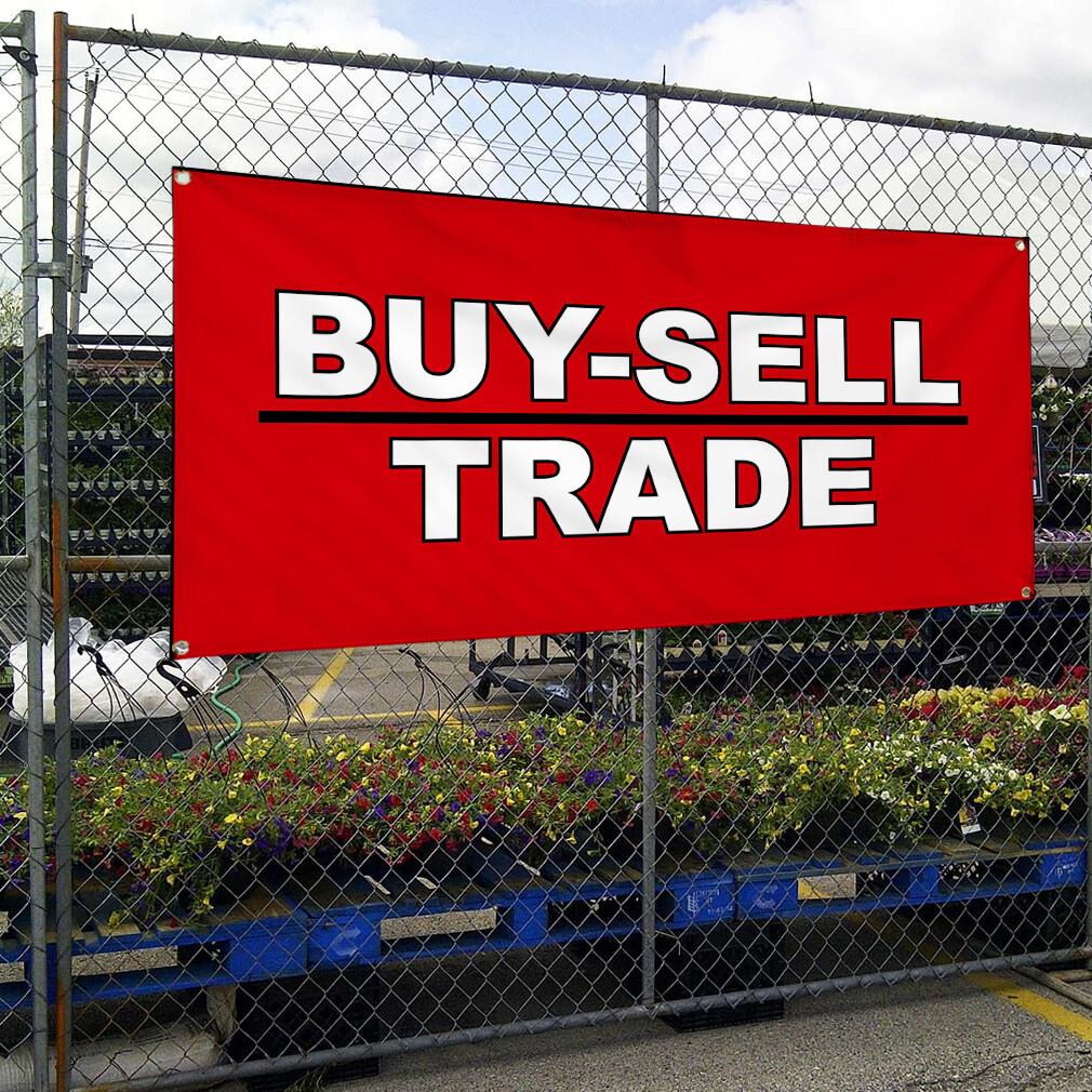Vinyl Banner Multiple Sizes Buy Sell Trade Business Business Outdoor