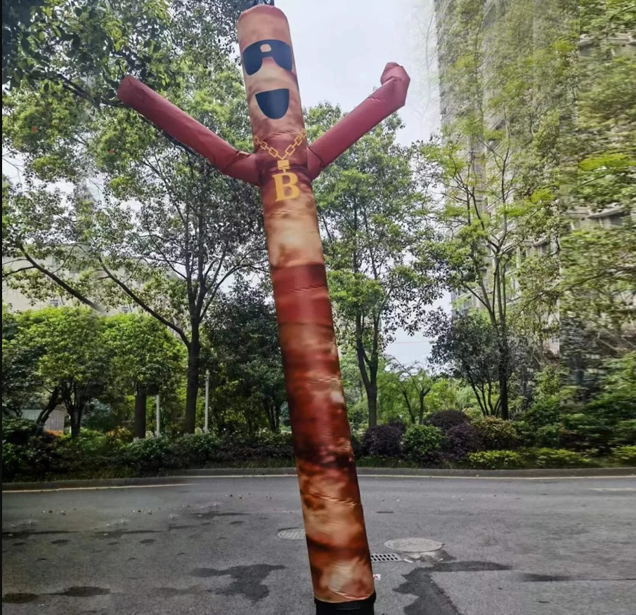 20ft Tall Bacon Air Dancer Inflatable Tube Men (Blower Sold Separately)