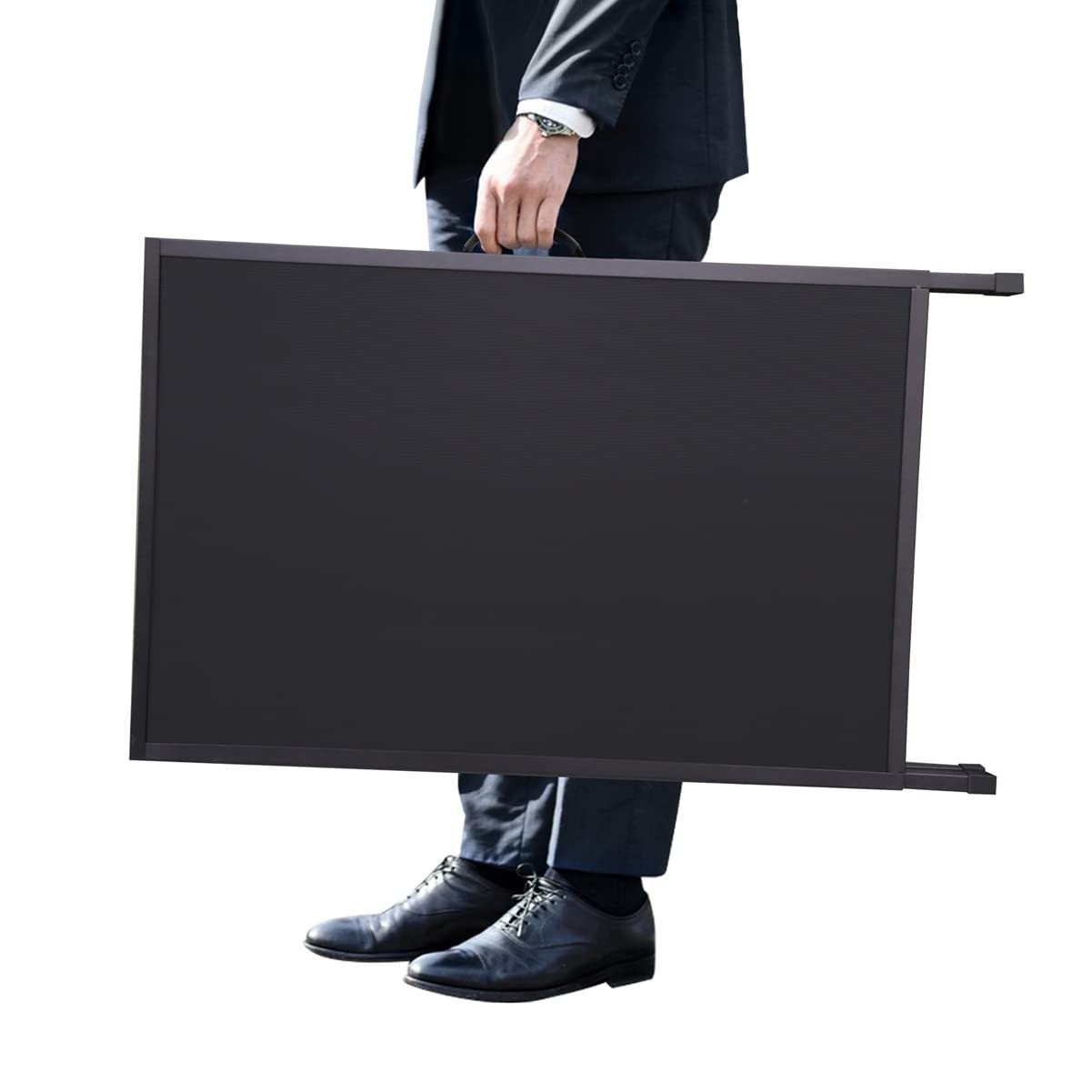 Heavy Duty Folding A-Frame Sidewalk Sign 24×36 Inch Double-Sided Metal Display
