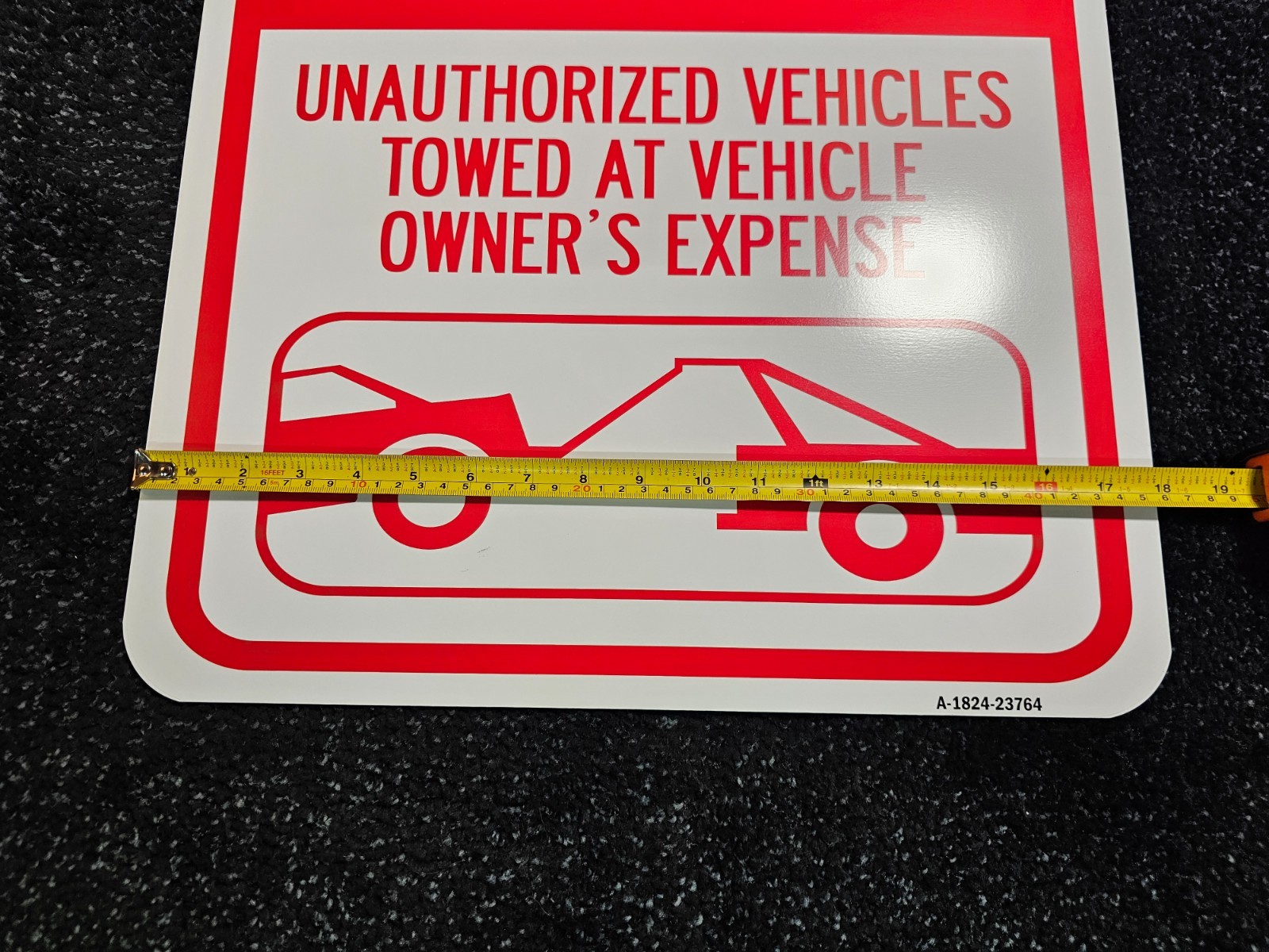 (QTY 2) No Parking Anytime 18 in. x 24 in. Aluminum Signage A-1824-23764