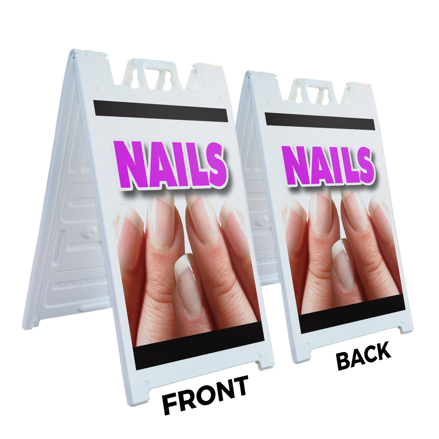 A-frame Sidewalk Nails 24&Prime; x 36&Prime; Double Sided A-Frame Sidewalk Sign