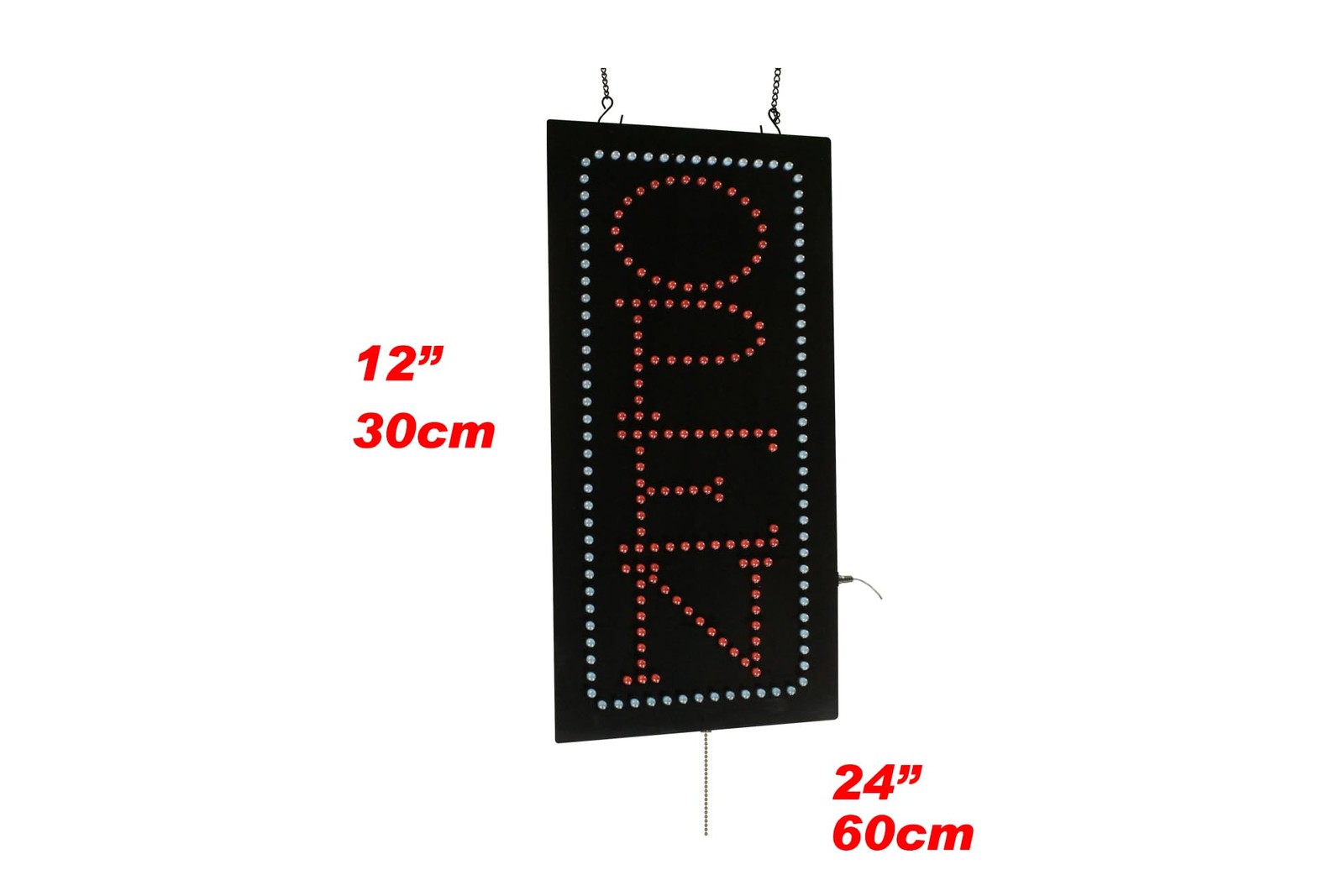Open Sign Vertical 12X24 30X60Cm Topking Signage Led Bright Open Signboard