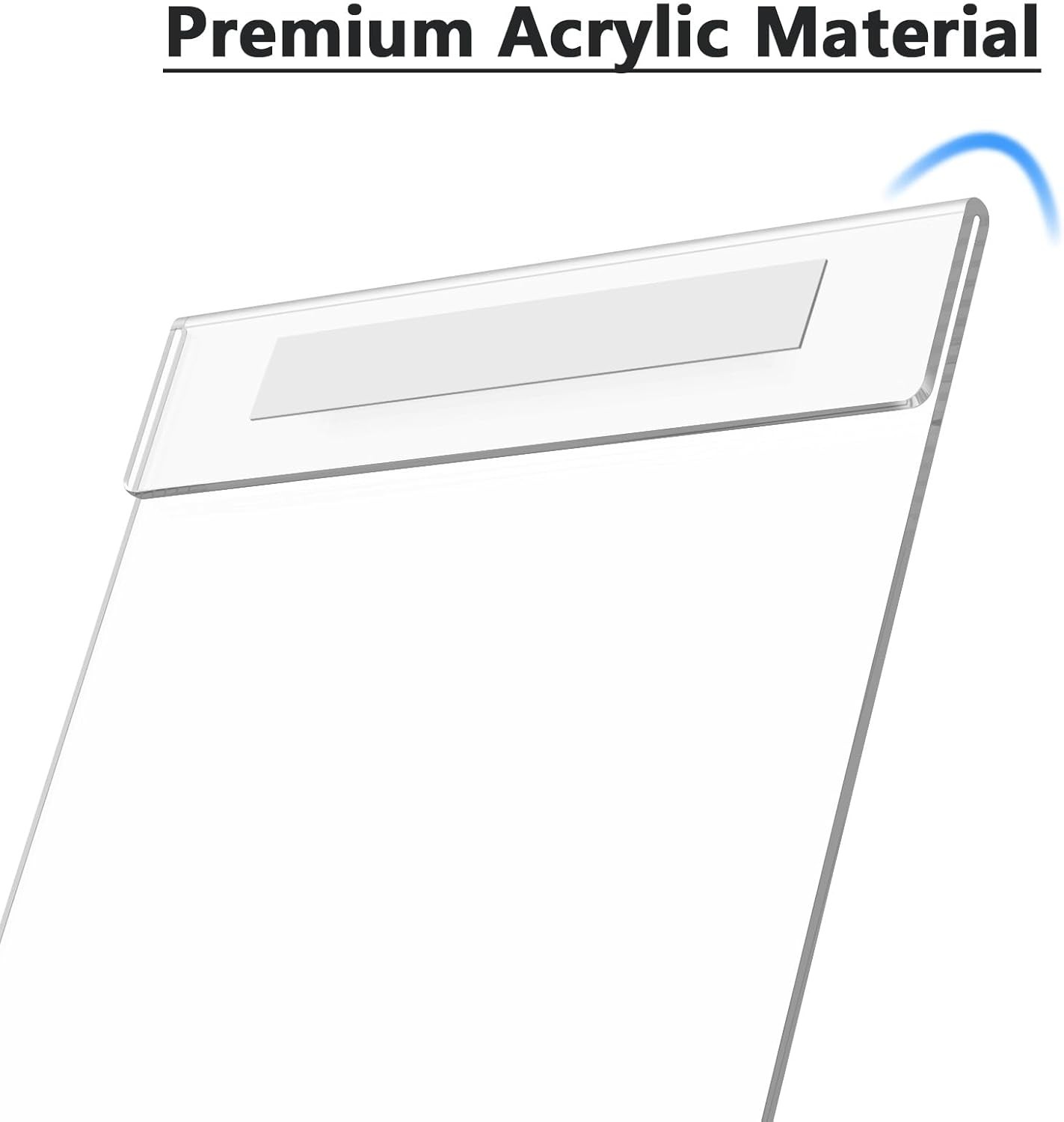 MaxGear Acrylic Sign Holder 8.5 x 11 Wall Mount Clear 8.5×11-2Pack, clear