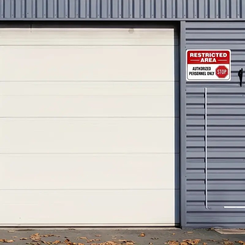 🎯Restricted Area Stop Authorized Personnel Only Self Adhesive Vinyl Decal