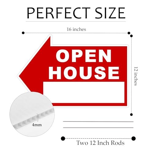Large Huge Open House For Sale Yard Sale Arrows Yard Sign Double Sided With S…