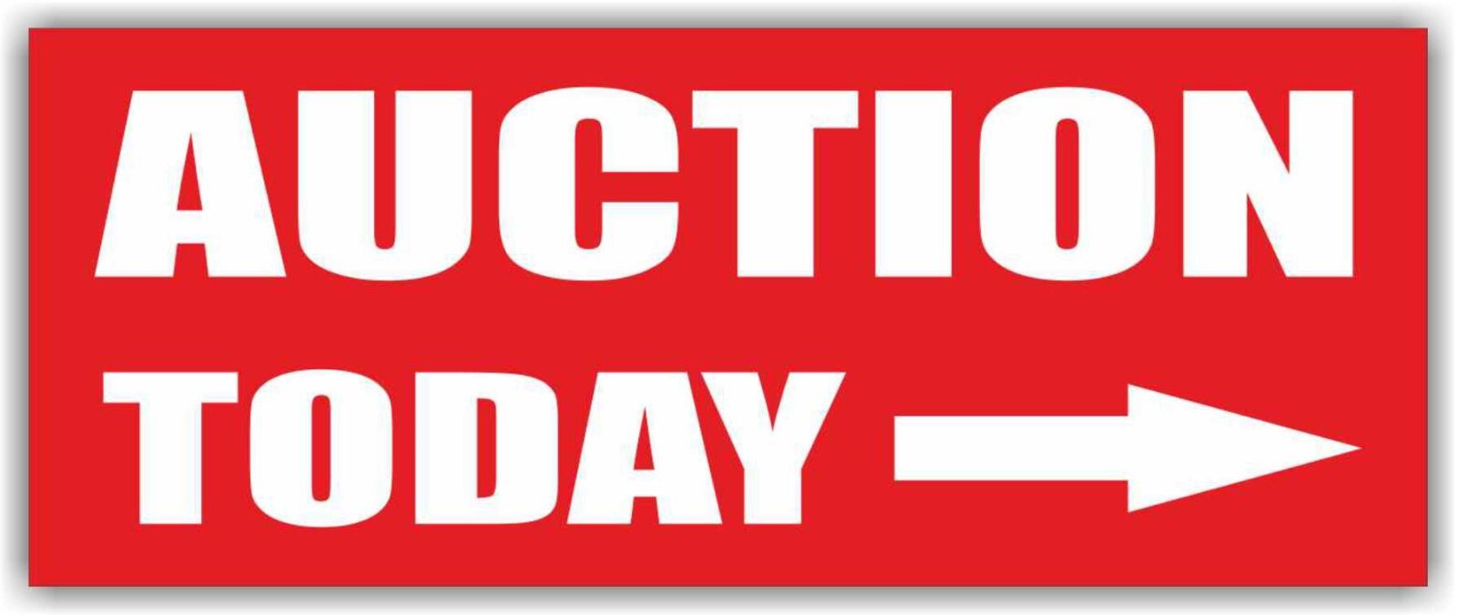AUCTION TODAY Advertising Banner Vinyl Mesh Sign Flea Market Pawn Shop Antiques