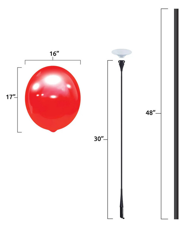 Eye-Catching Outdoor Vinyl Balloon Tall Pole Kits