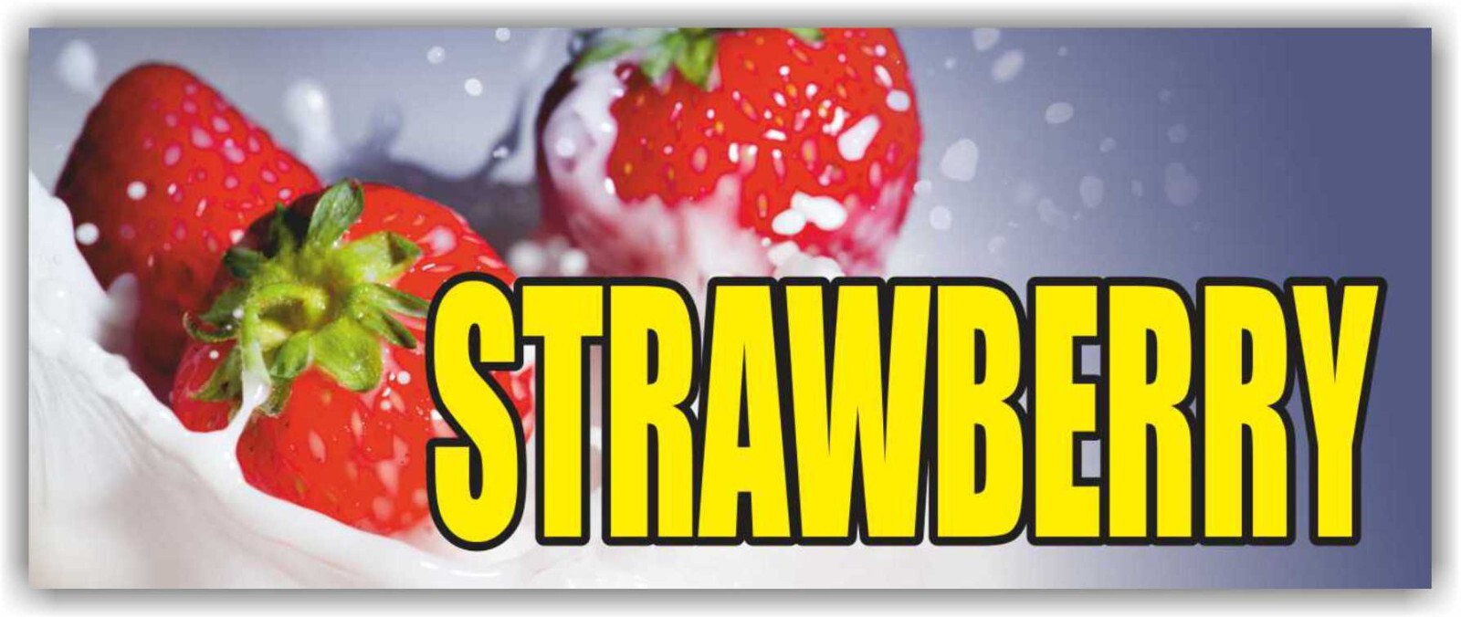 STRAWBERRY Advertising Banner Vinyl Sign Fresh Berry Fruits Vegetables Farm