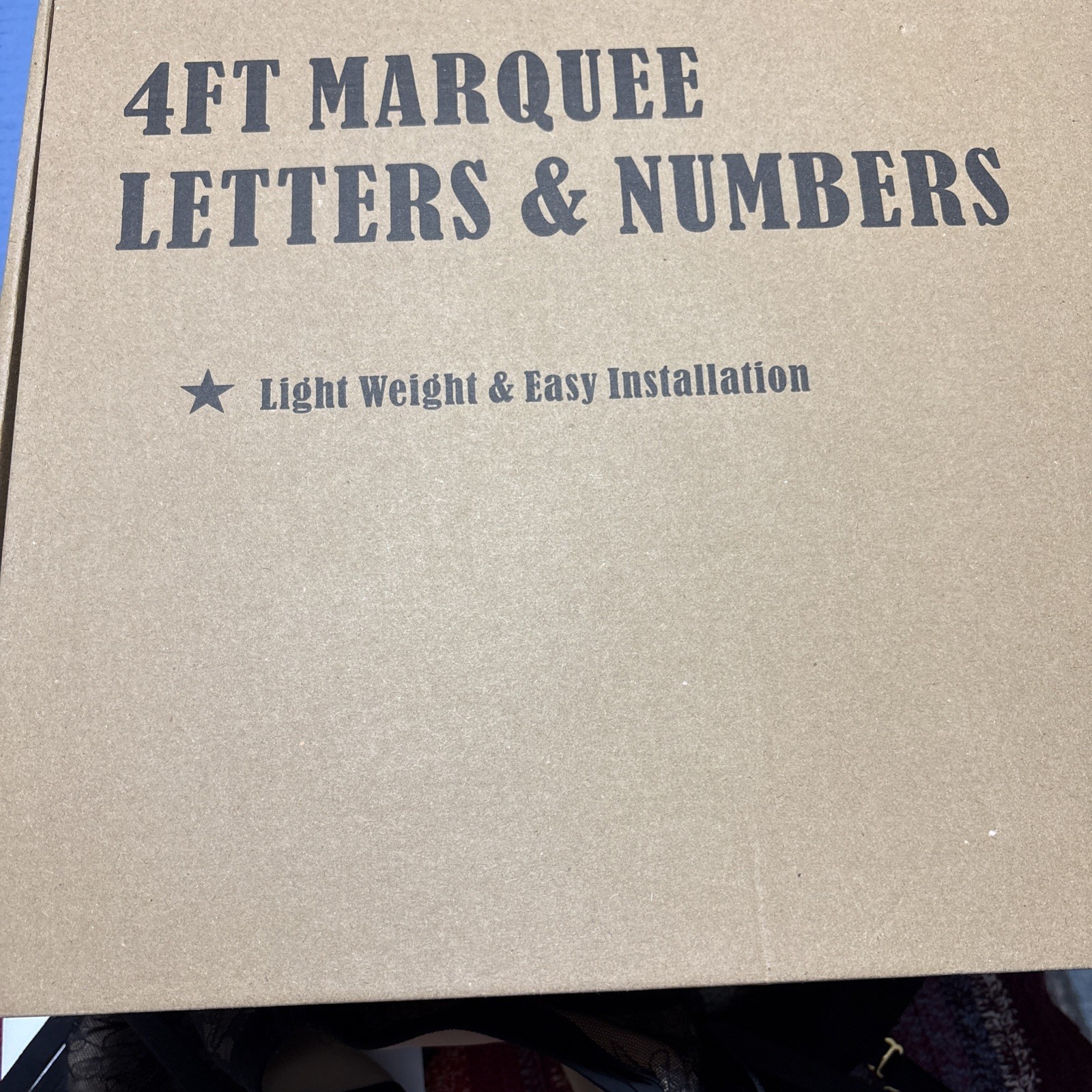 4FT Marque Letters &Numbers (& Sign) NIB
