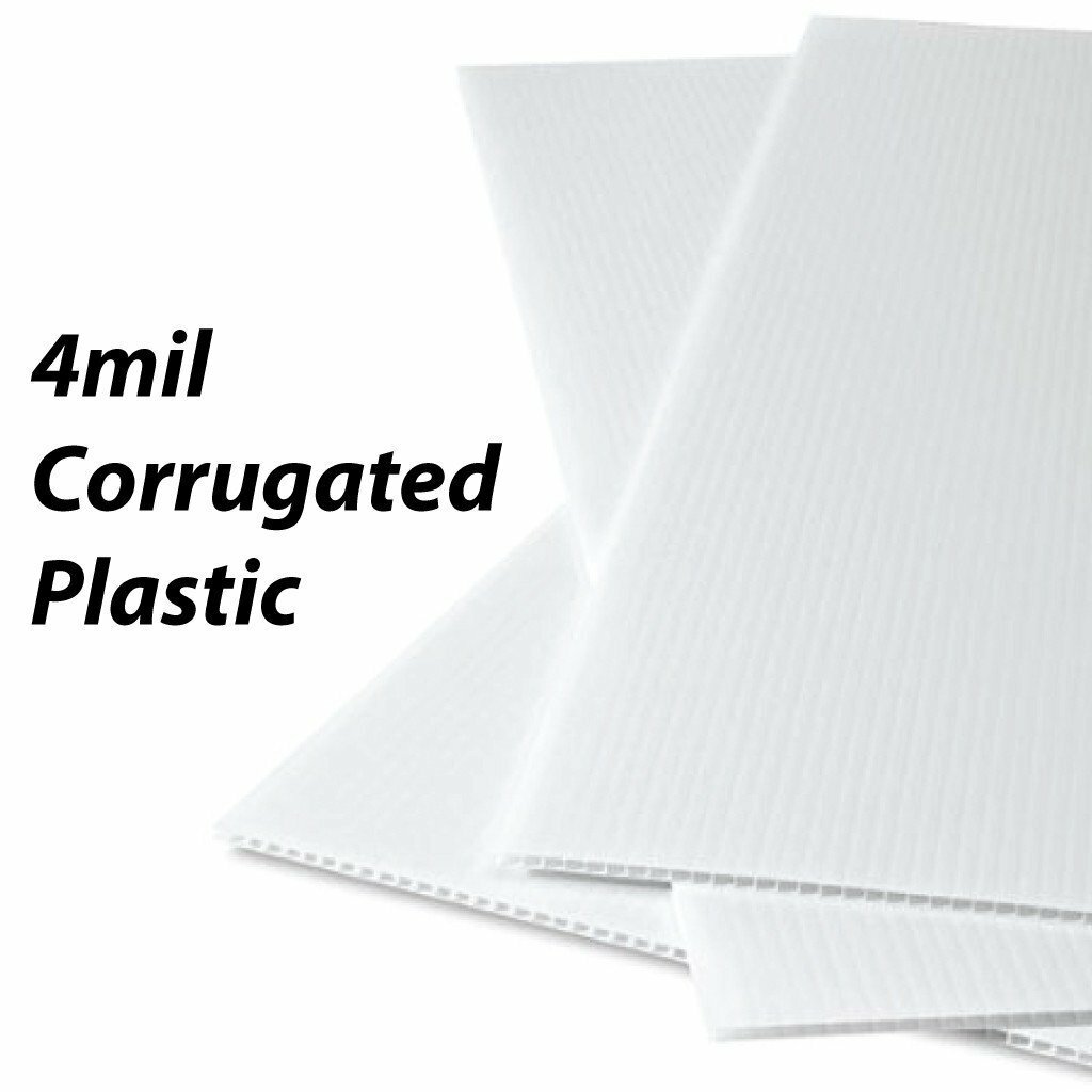 2&rsquo;x3&prime; 4mm Corrugated Plastic Blank Yard Signs – Bundles of 25