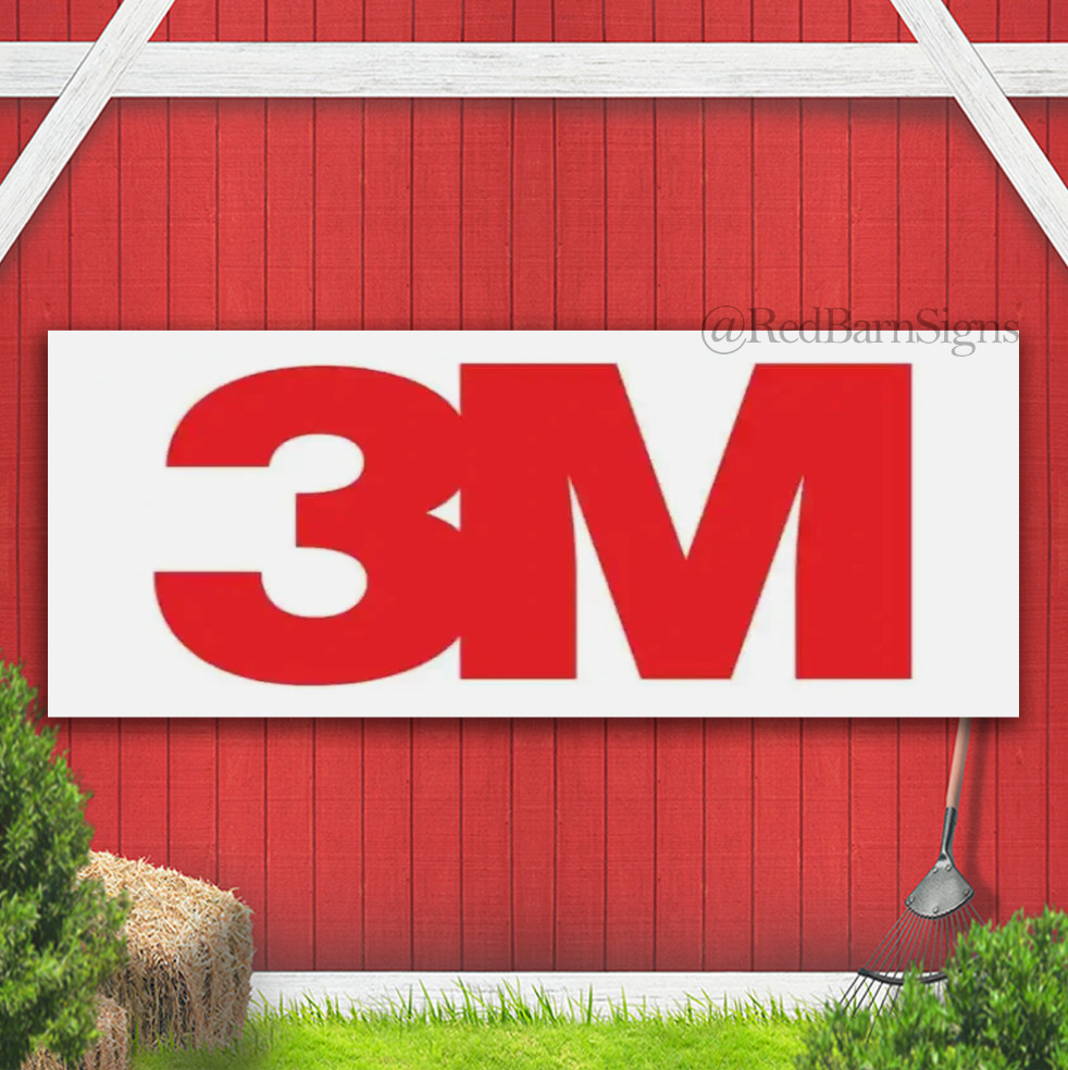 3M Garage Indoor Outdoor Banner Sign with grommets