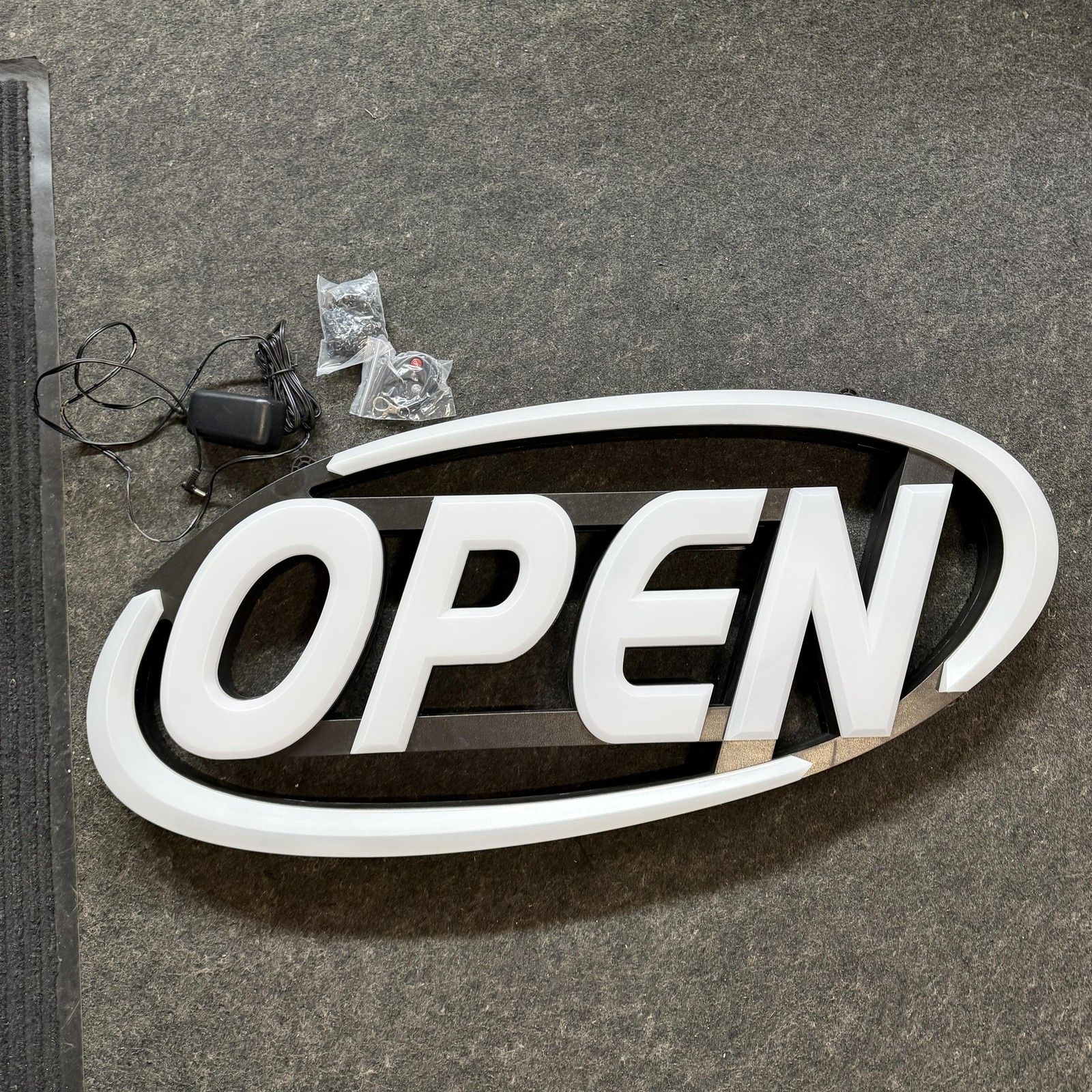 GLI Green Light Innovations GLI1050B LED Open Sign for Business 15&Prime; x 32&Prime;