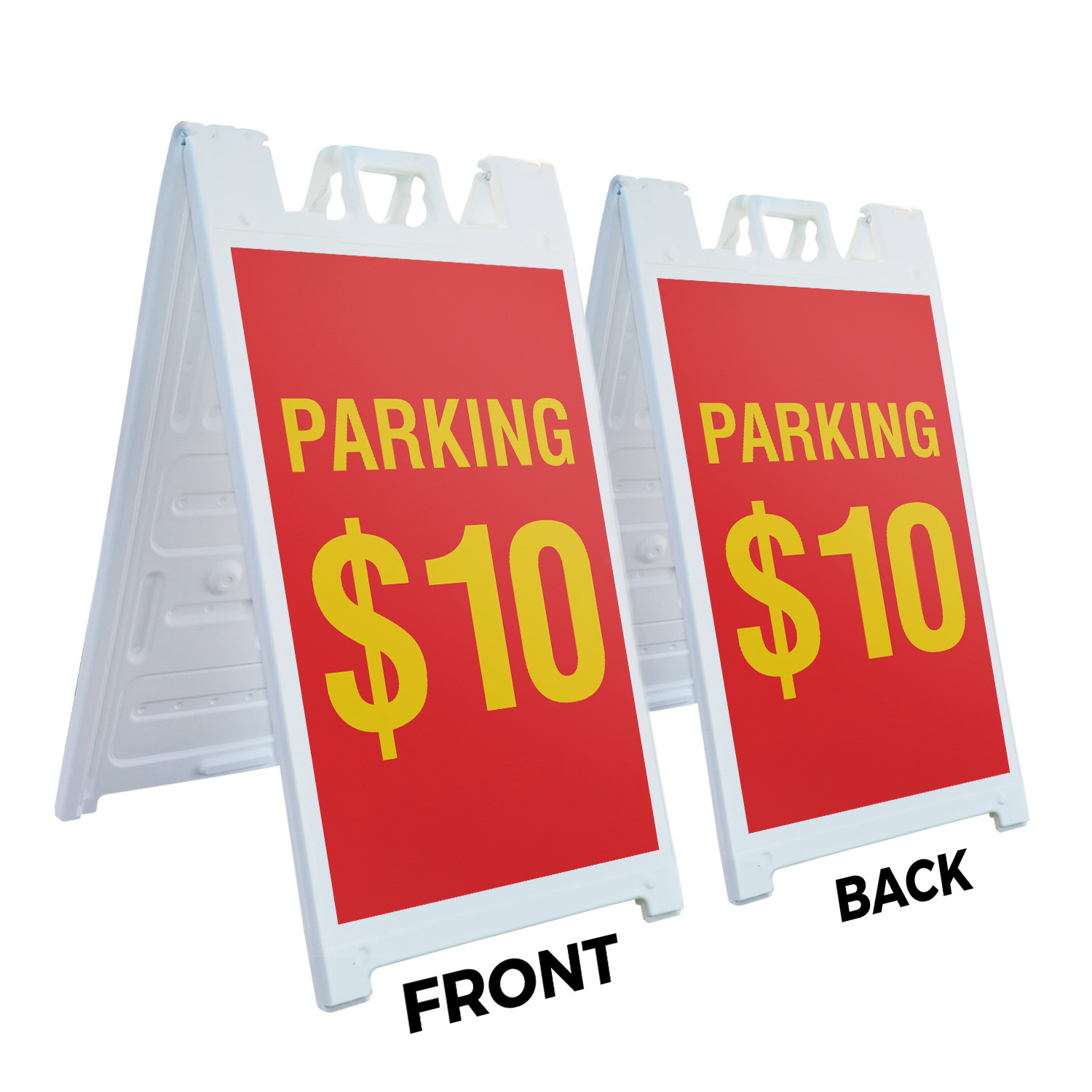 Parking 10 Dollars Heavy Duty A-Frame Sidewalk Sign Event Parking Affordable