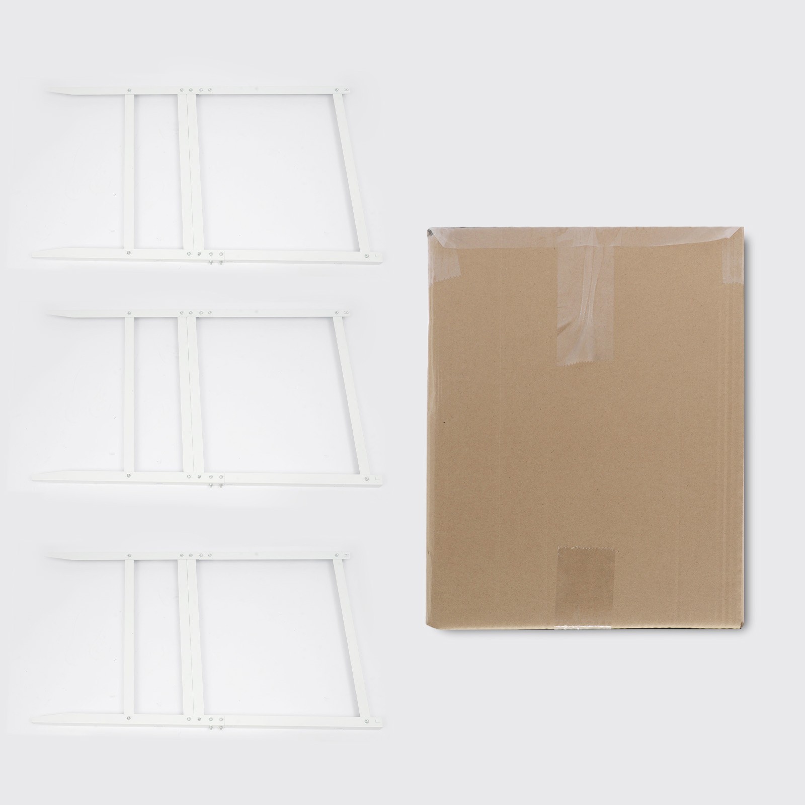 Metal H Frame Wire 3pcs Yard Sign Frames for Yard Signs 103*61cm White