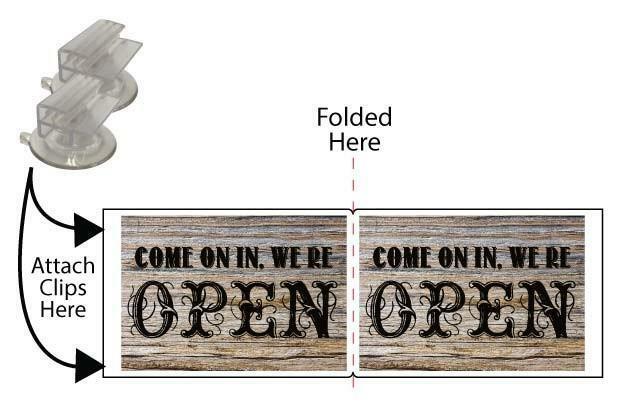 OPEN Window Sign Design 2