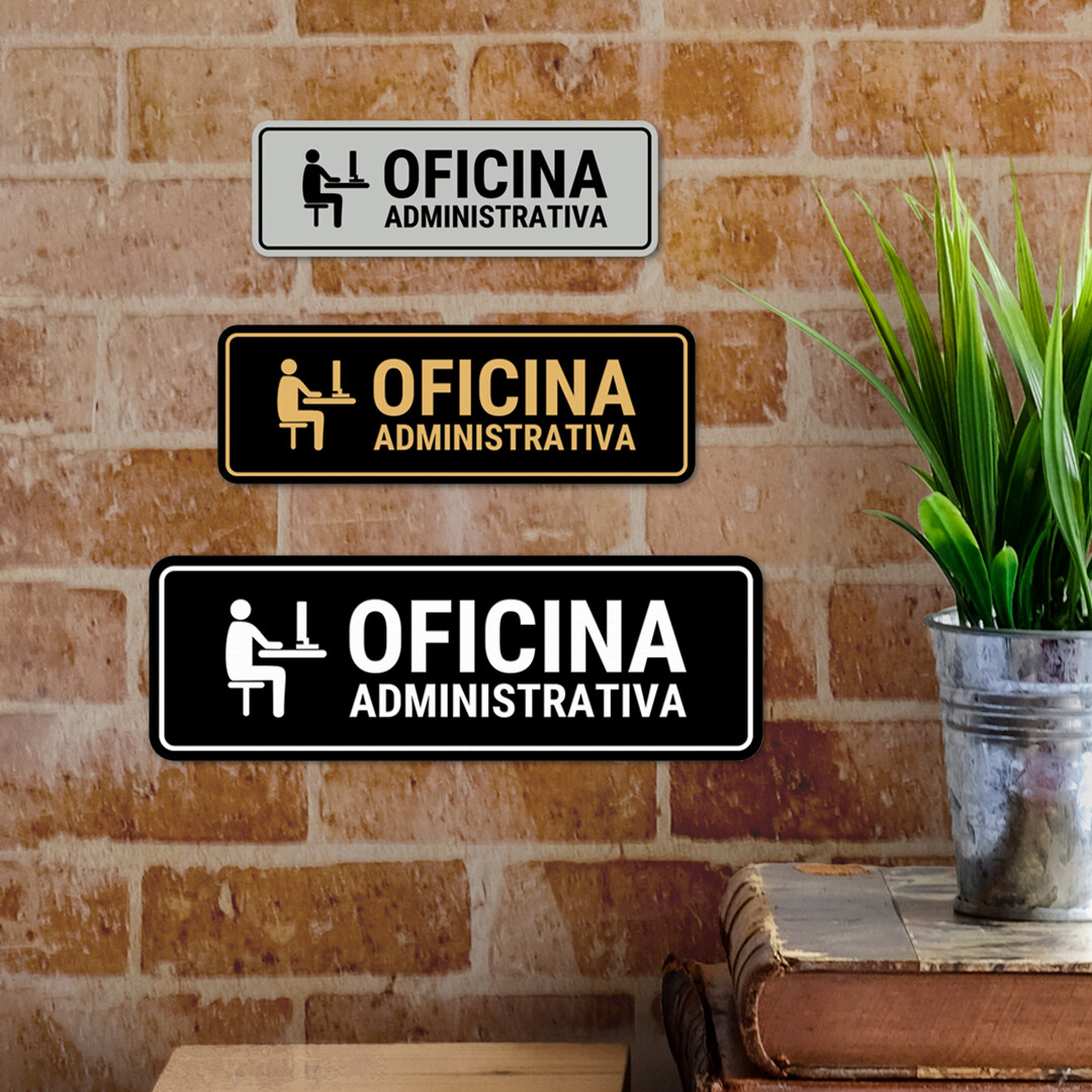 Standard Plus Oficina Administrativa Door or Wall Sign