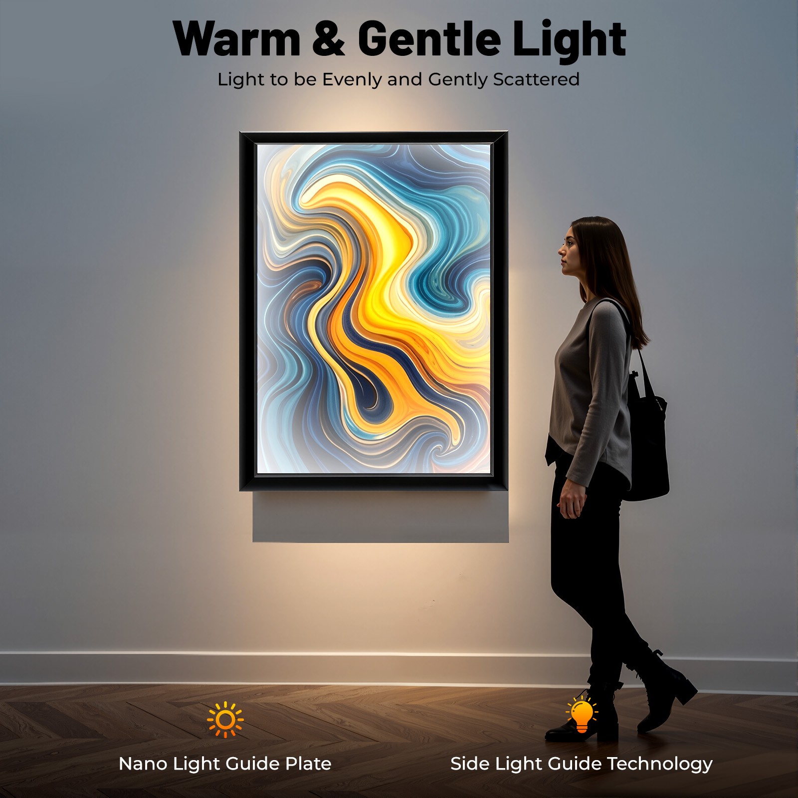 LED Light Box Movie Poster Display 24&Prime;x36&Prime; Advertising Frame Store Wall Mount US