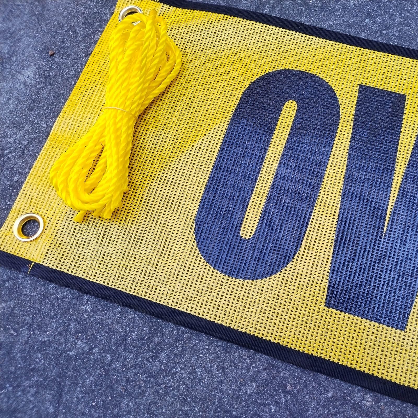 Oversize Load Banner Mesh 12×60 Inch 2 Pack Heavy Duty Escort Pilot Car Signs