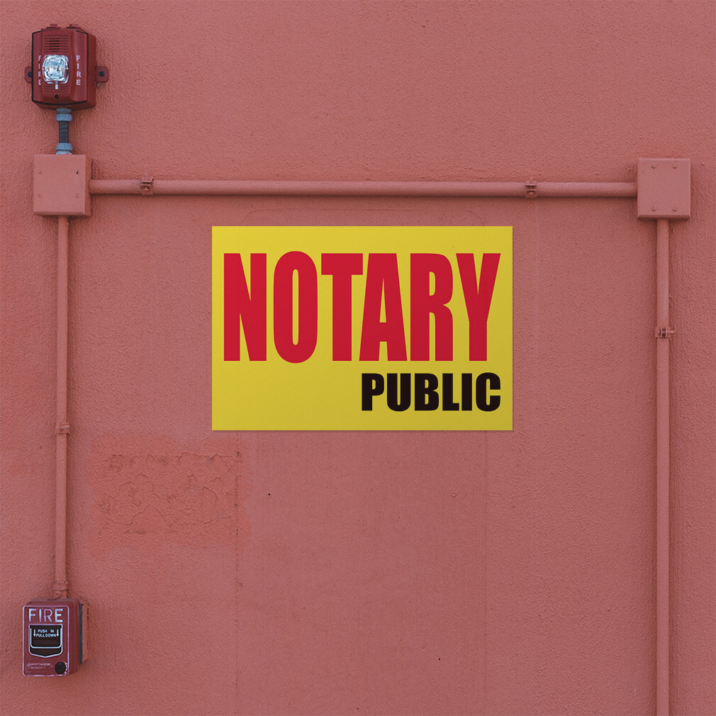 Decal Stickers Notary Public Promotion Business A Vinyl Store Sign Label