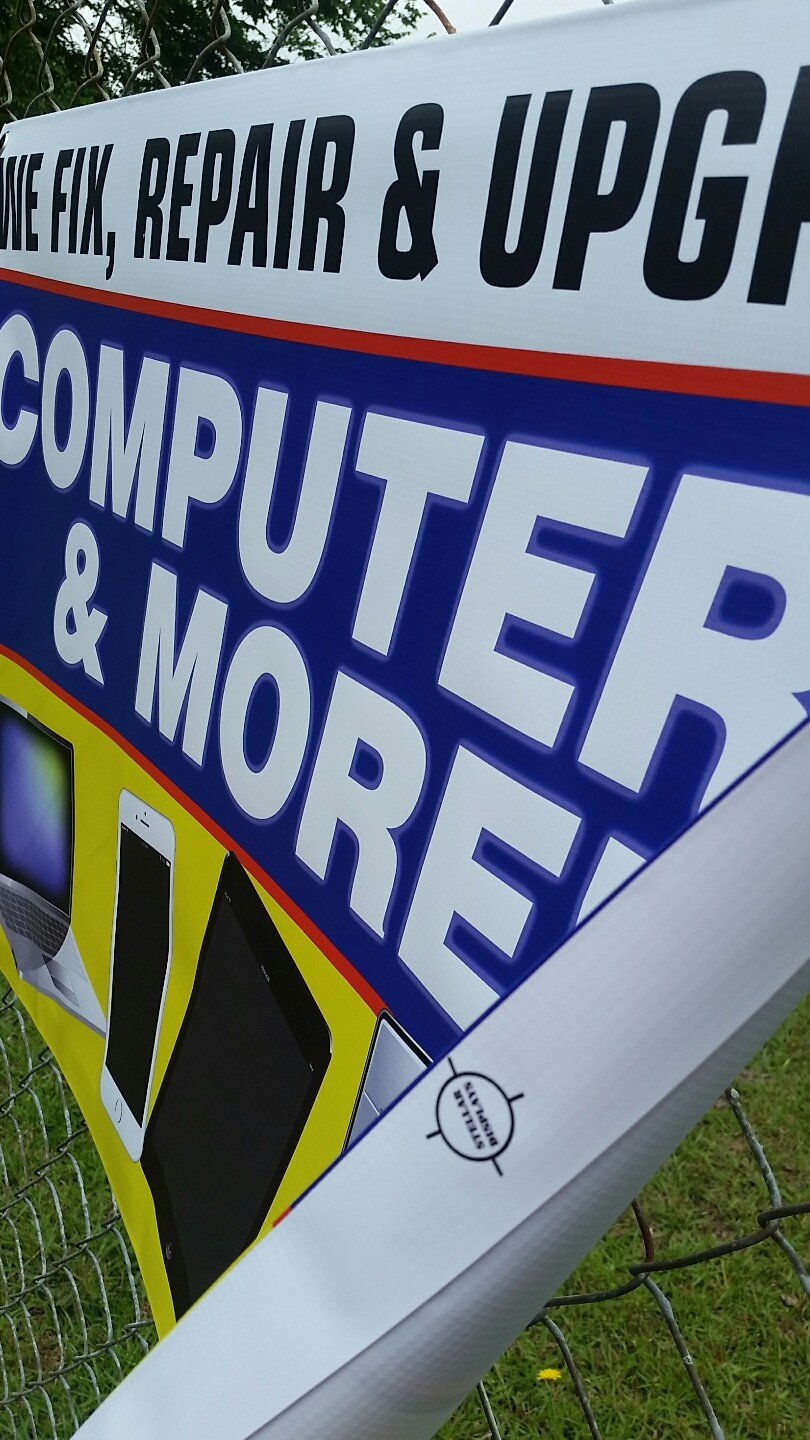 3&rsquo;x2&prime; WE FIX REPAIR UPGRADE COMPUTERS Banner Display Sign Virus iPhone Tablet PC