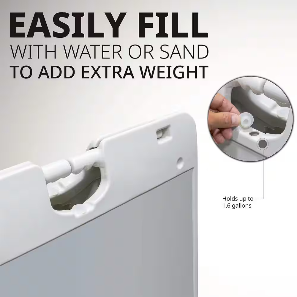 Sandwich Board, a Frame Sign Holder 15.7X26 In., Dual Display Outdoor Sign, Whit