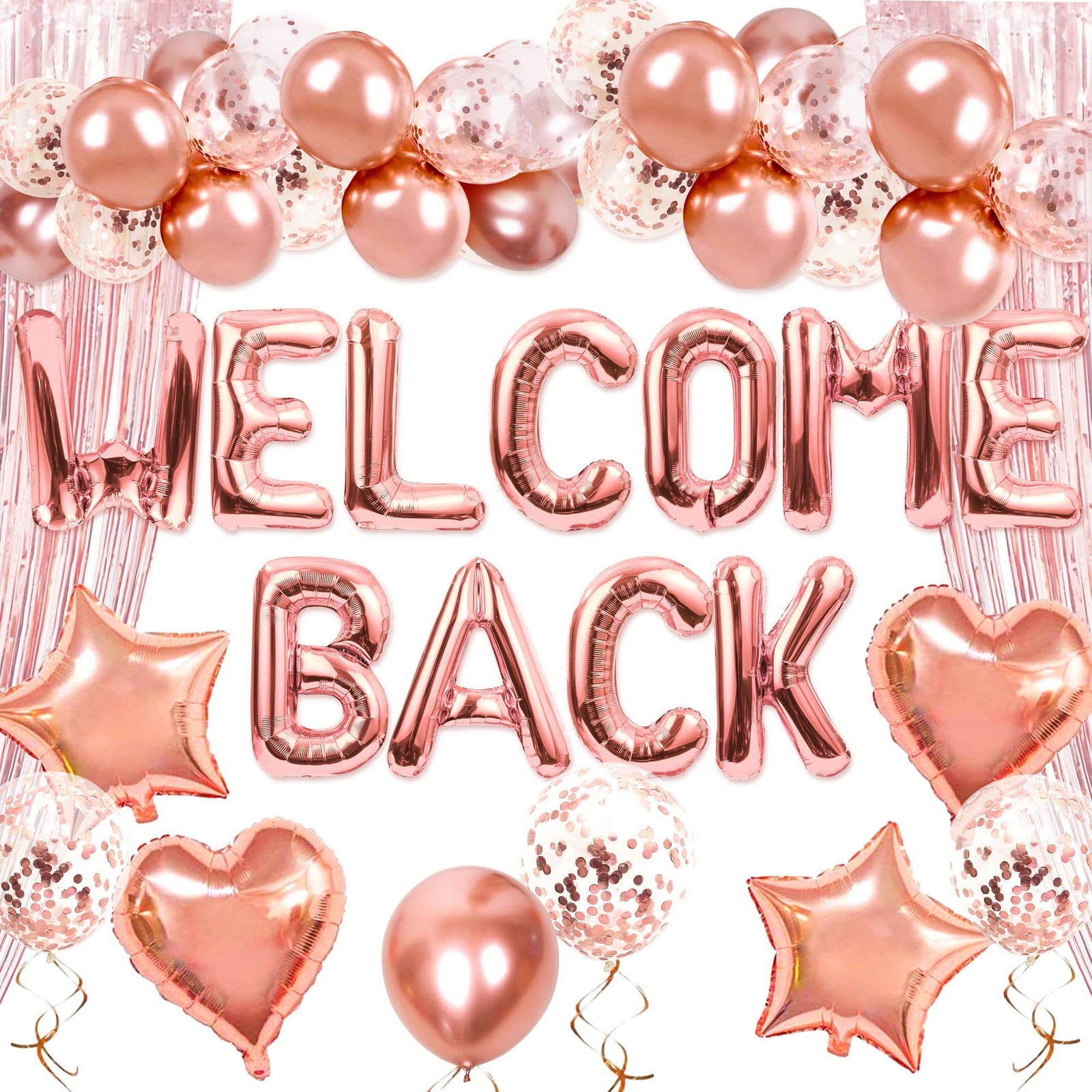 16 PCS Welcome Back Banner Balloons Welcome Back Office Decoration Welcome Ba…