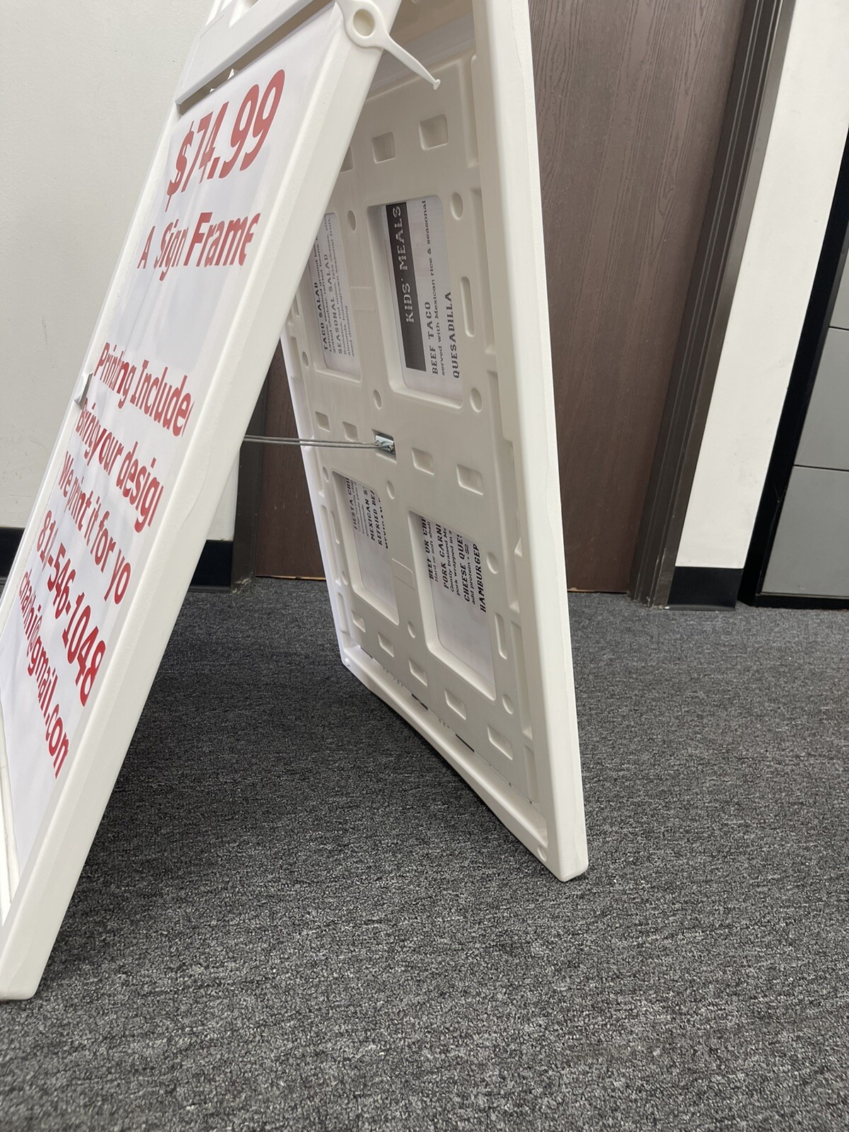 Custom REPLACEMENT SIGN A-Frame Sidewalk Sign replaceable Board 22.5&prime; X 29.5&prime;