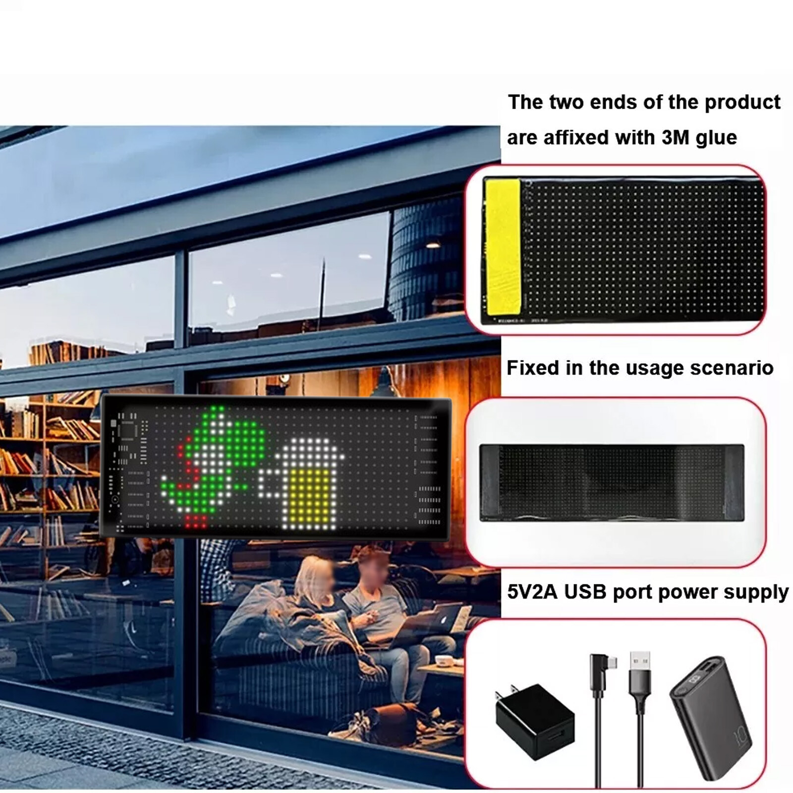 Display IP65 Car LED Sign LED Matrix Pixel Panel DIY Programmable Flexible LED
