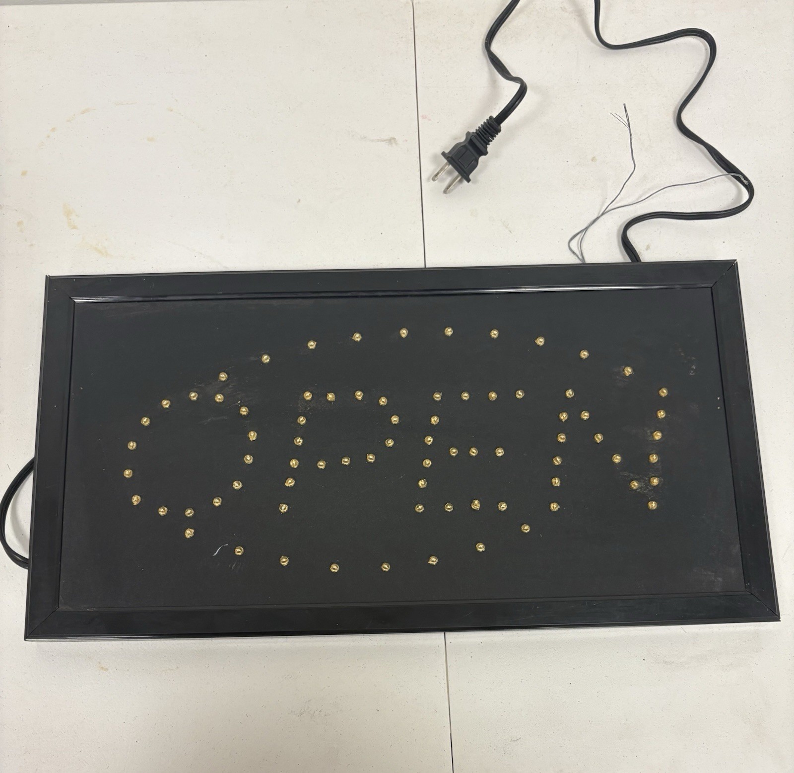 Latest 2017 Ulta Bright Animated LED Neon Light Open Sign Running Blue LED 730