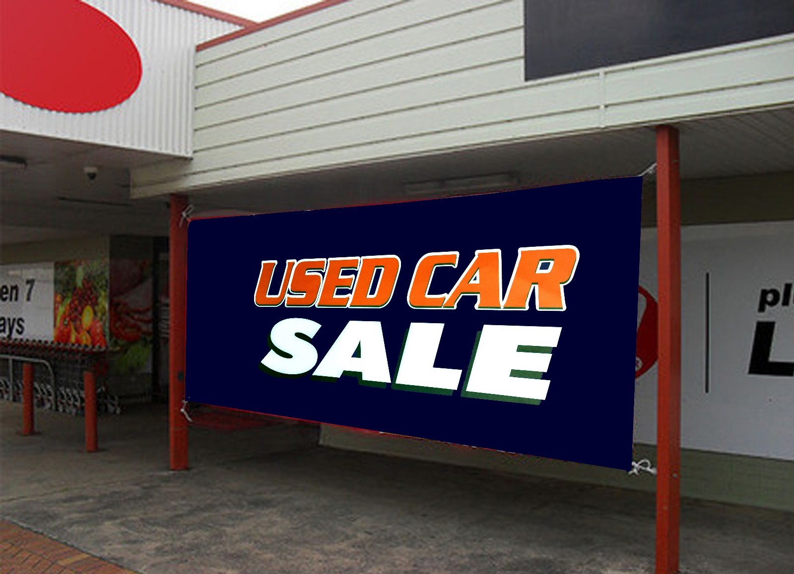 Used Car Sale Business Advertising Banners Flags Outdoor Sign Sz 18×48-24×72 inc