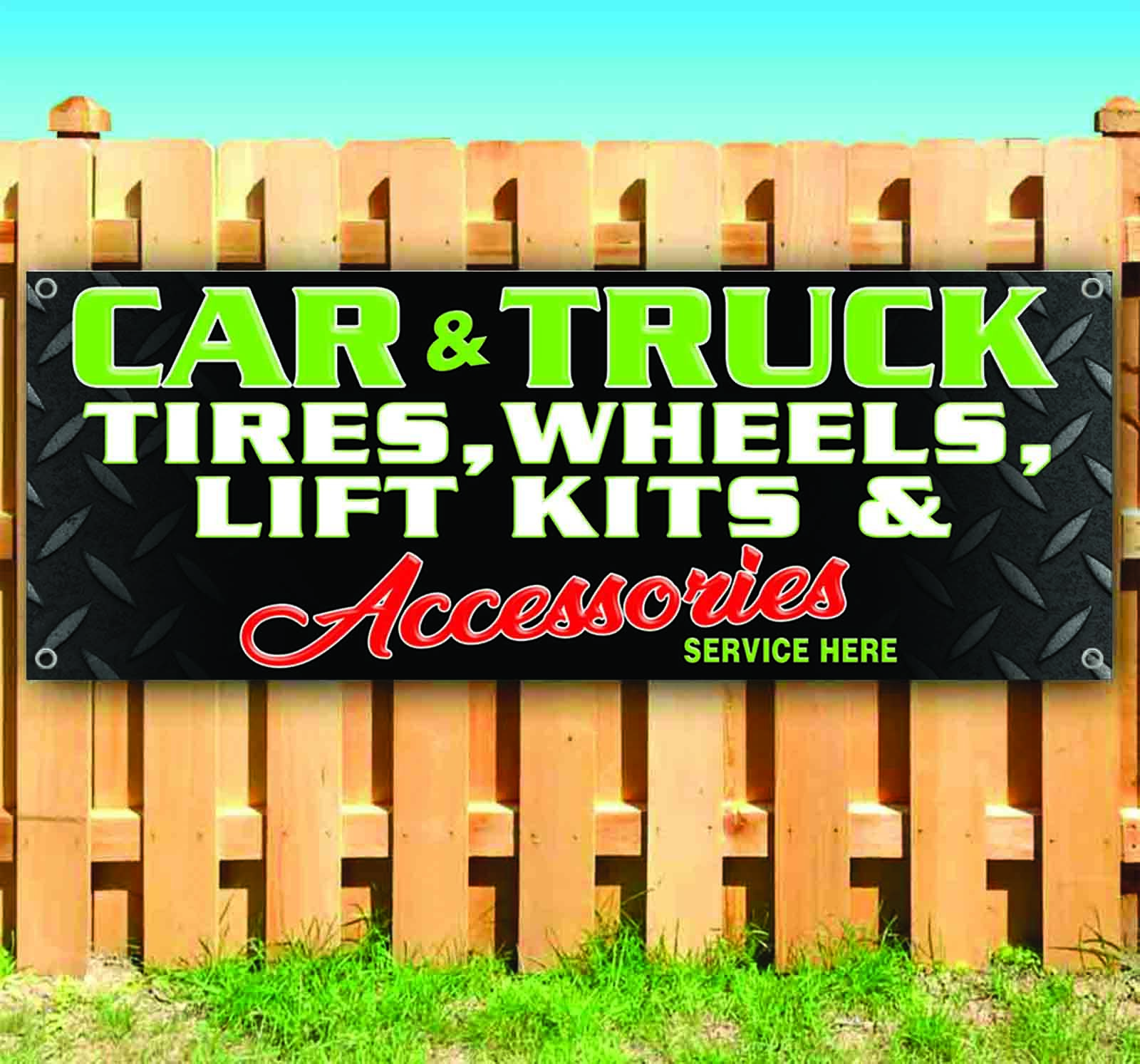 CAR TRUCK ACCESSORIES Banner Advertising Vinyl Flag Sign Many Sizes AUTOMOTIVE