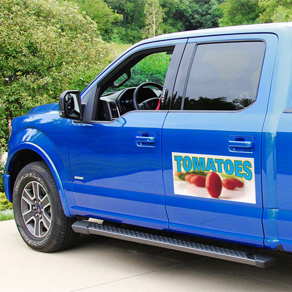Car Magnet Set of 2 Tomatoes Outdoor Advertising Printing A Industrial Sign